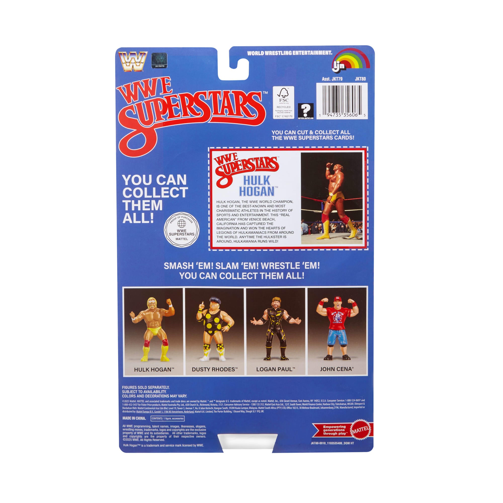 LJN WWE Superstars Hulk Hogan Action Figure - Image 6