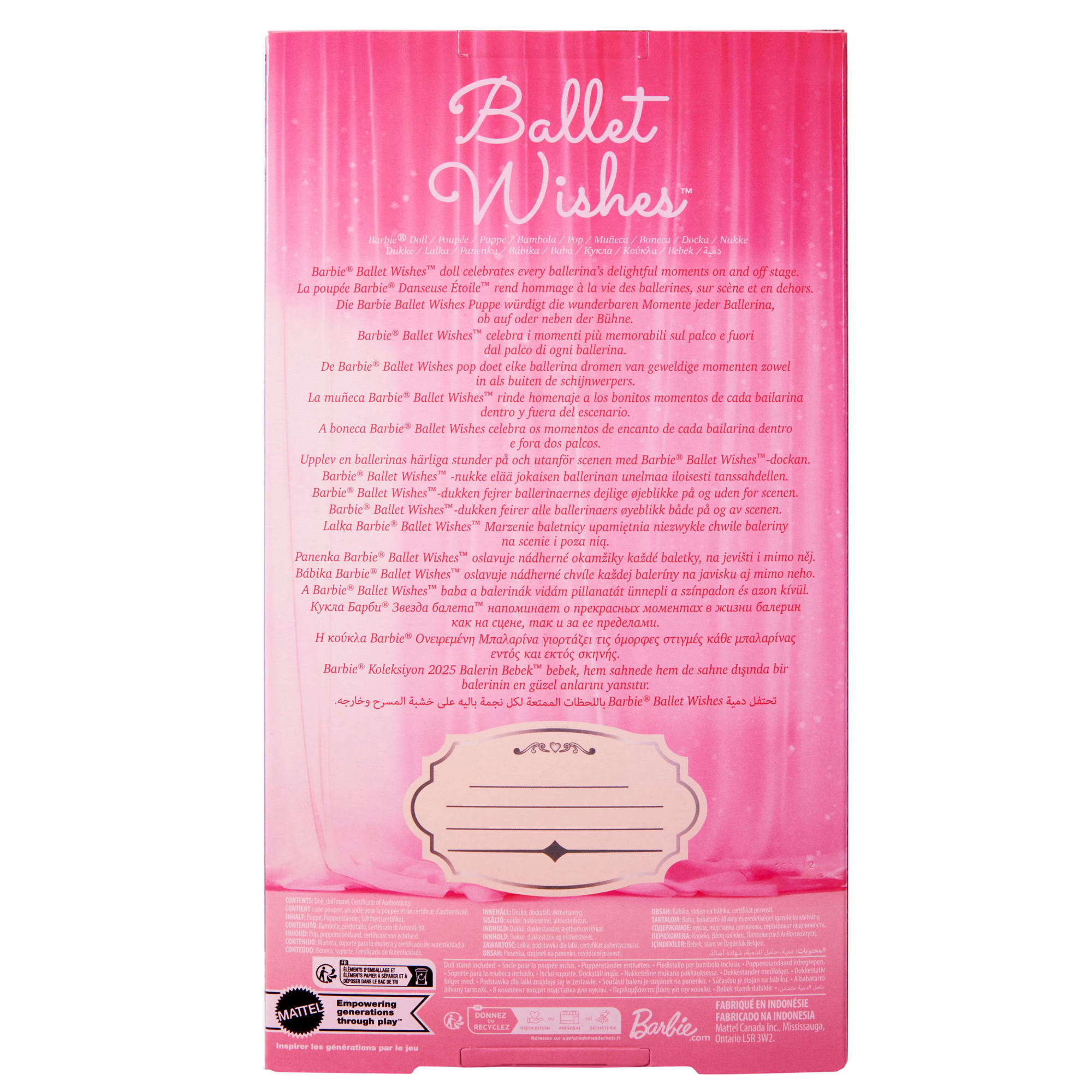 Barbie® Poupée Barbie Danseuse Étoile - Image 6
