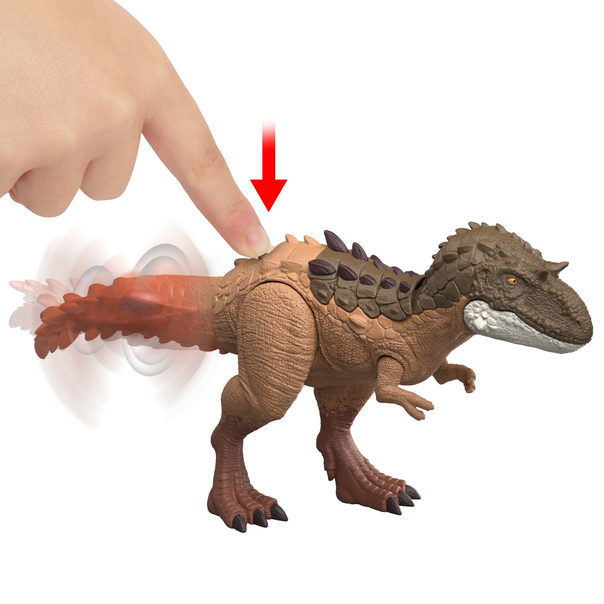 Jurassic World Gigantic Thrashers Gorgosaurus Dinosaur Action Figure Toy. 2 Attacks & EVolve Feature - Image 3