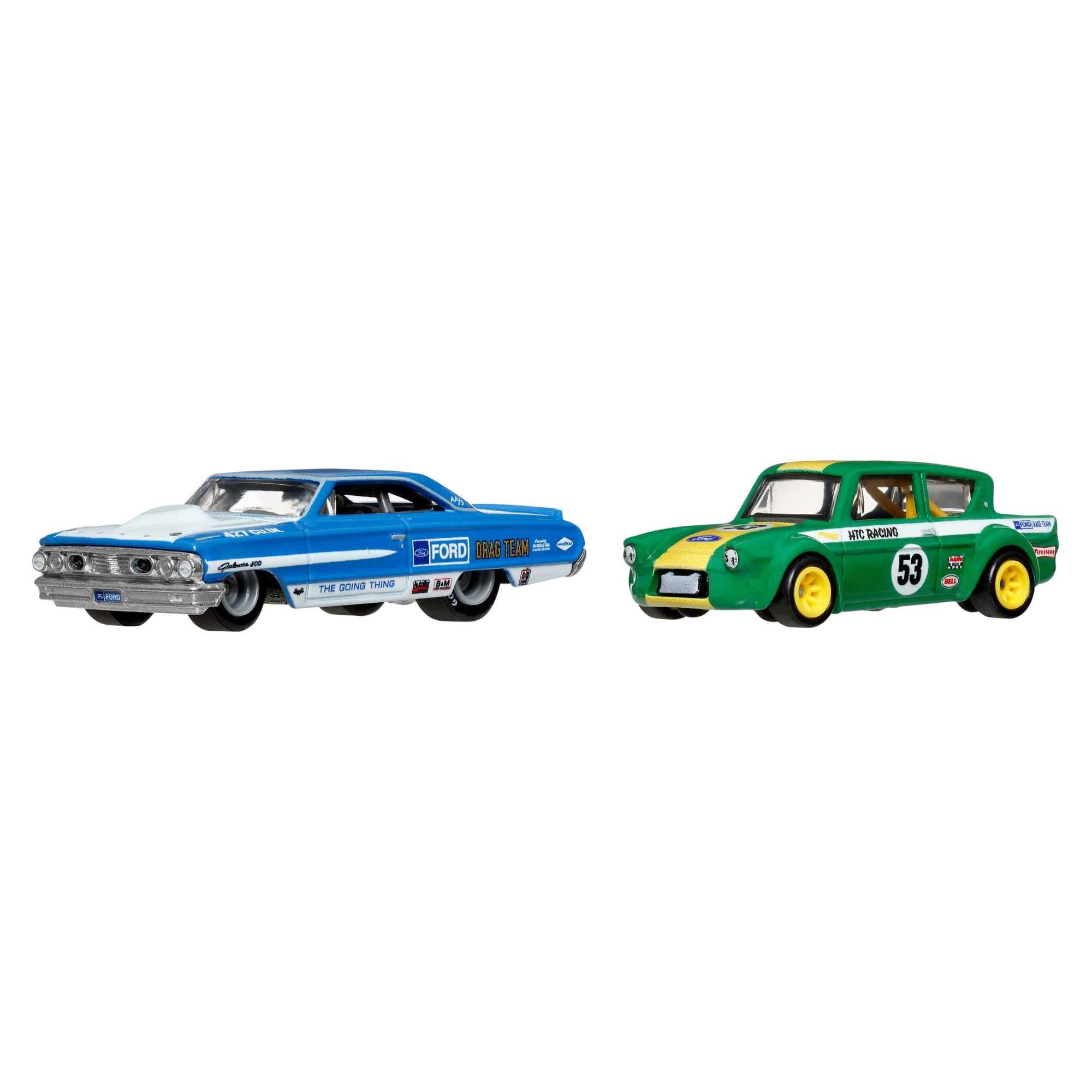 Hot Wheels Premium Car Culture 2-Pack Custom / Personnalisé '64 Galaxie 500 & '67 Ford Anglia Racer Voiture De Course - Image 2