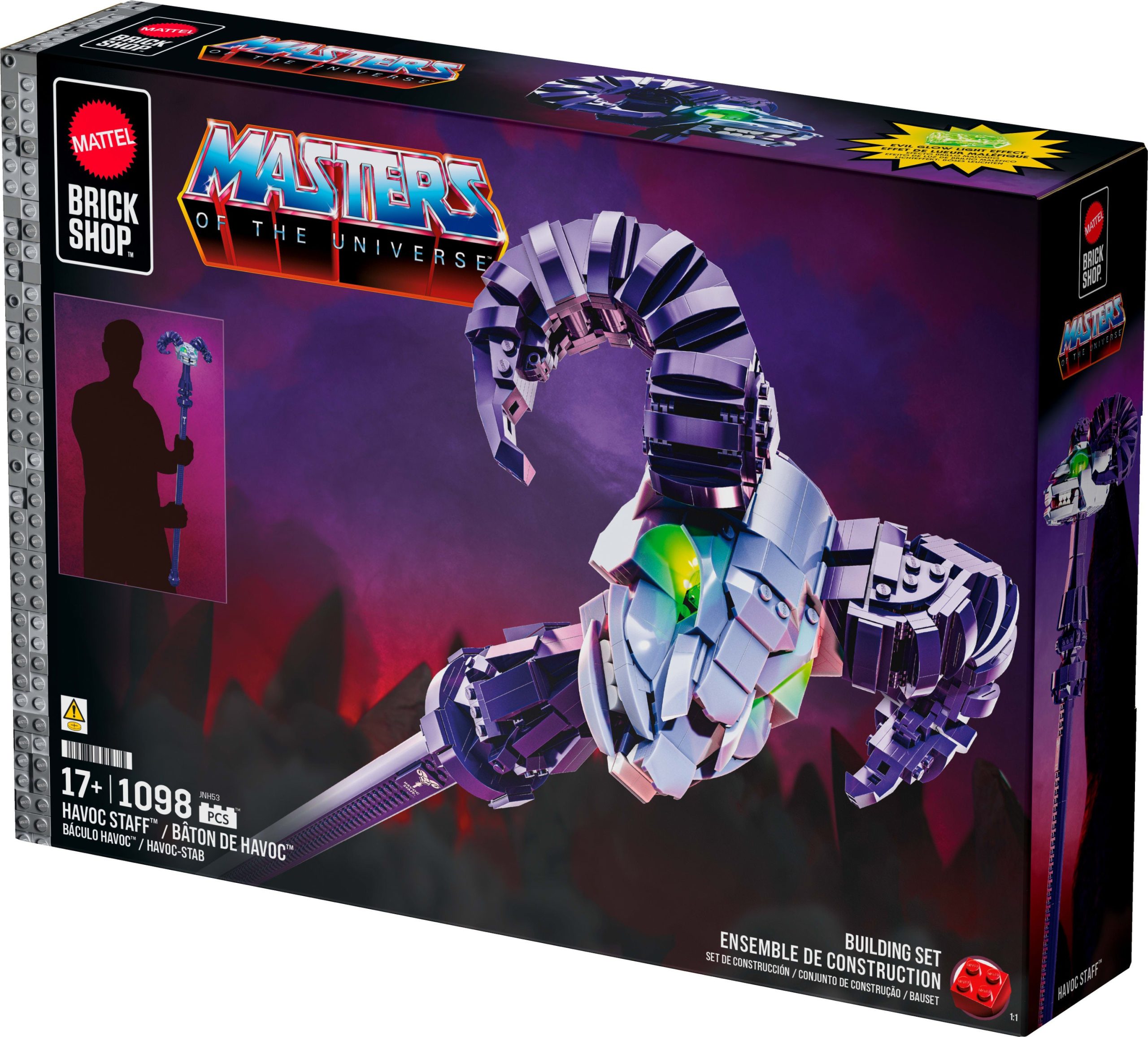Mattel Brick Shop Masters of the Universe Skeletor Havoc Staff - Image 10