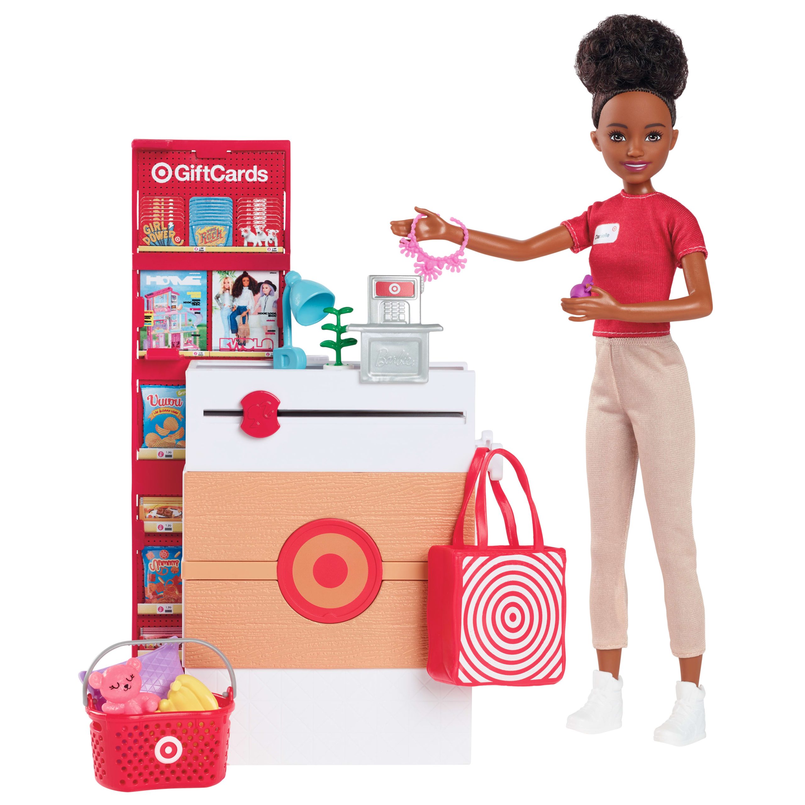 Barbie Toys. Skipper Doll And Target First Jobs Set With Checkout Stand And Accessories