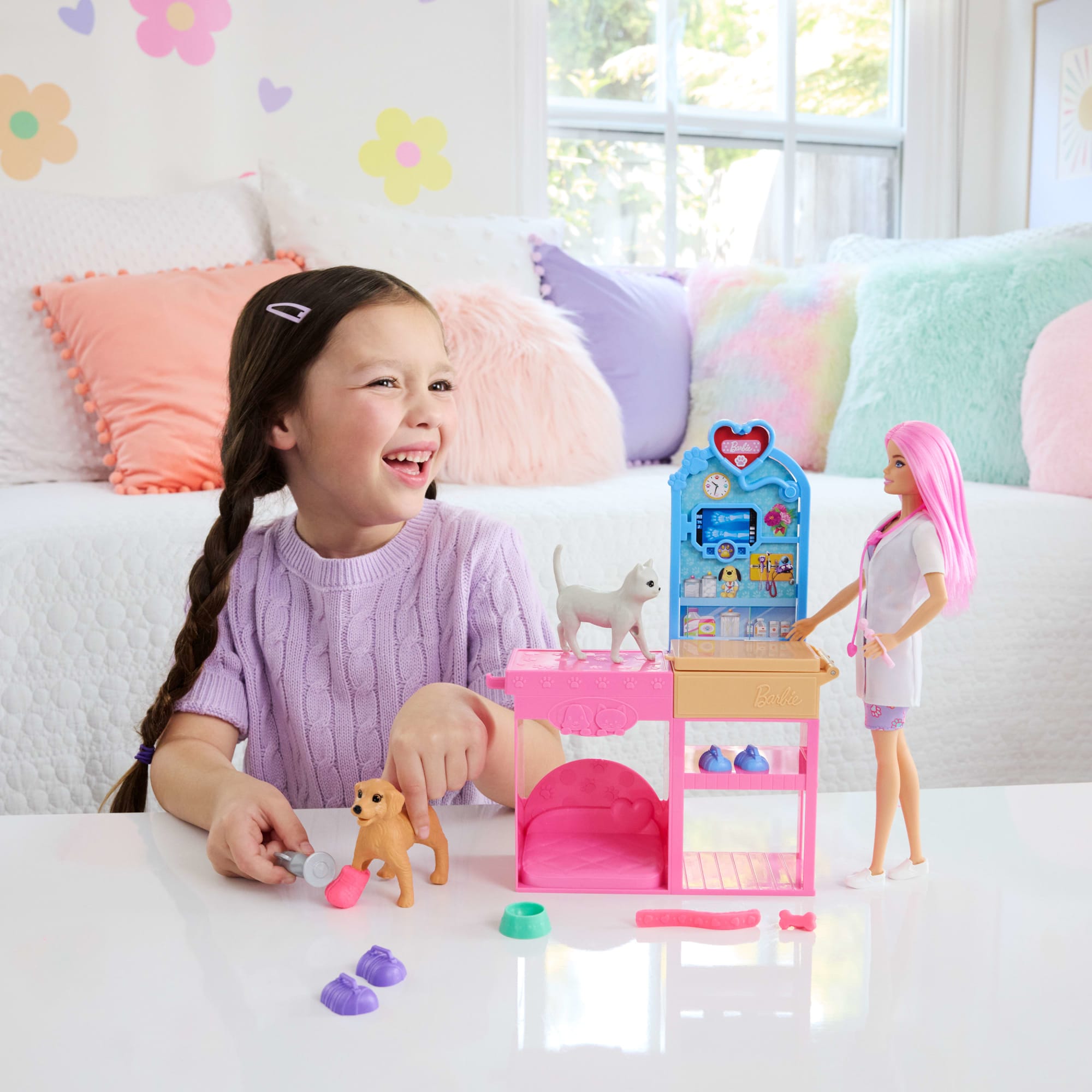 Barbie Profissões Conjunto de Brinquedo Veterinária com Animais de Estimação e Acessórios - Image 2