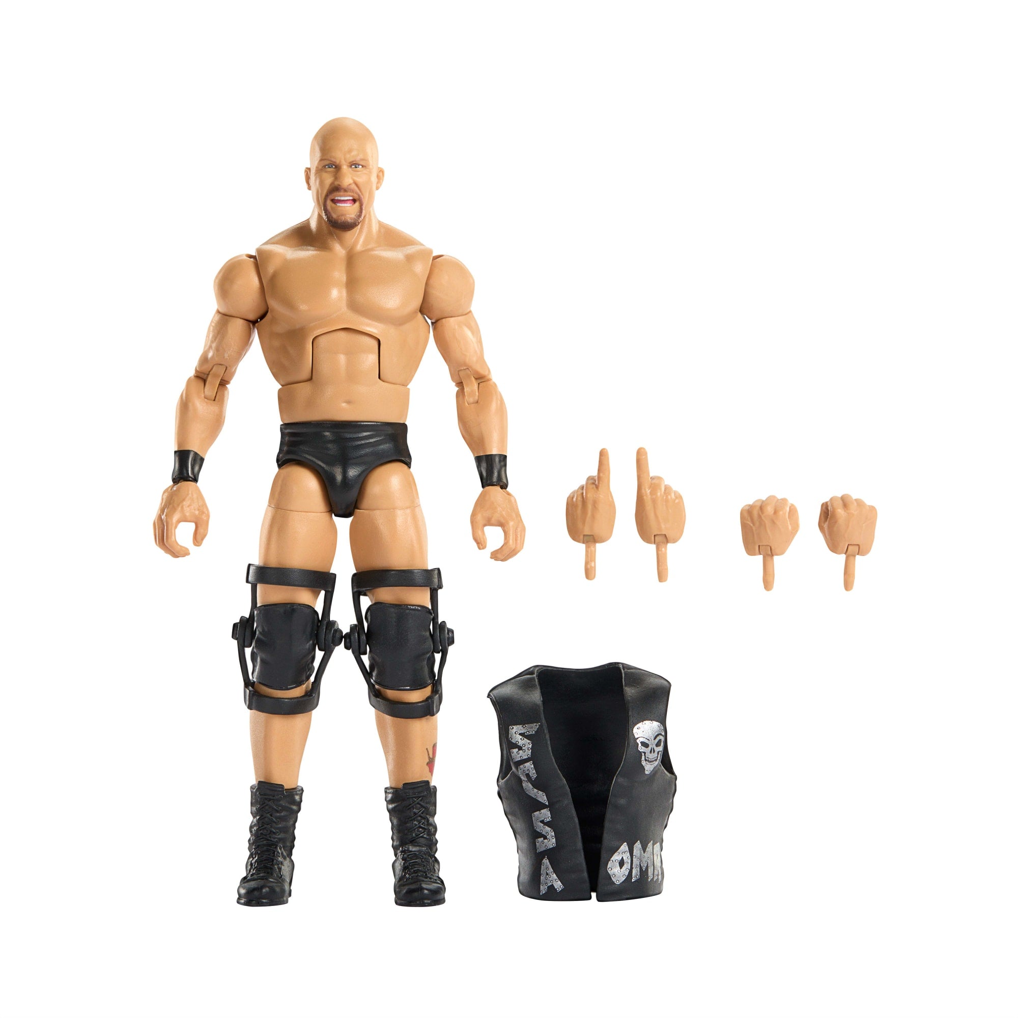 WWE Elite Stone Cold Steve Austin Action Figure. Greatest Hits 2025 Set. 6-Inch Collectible & Accessories