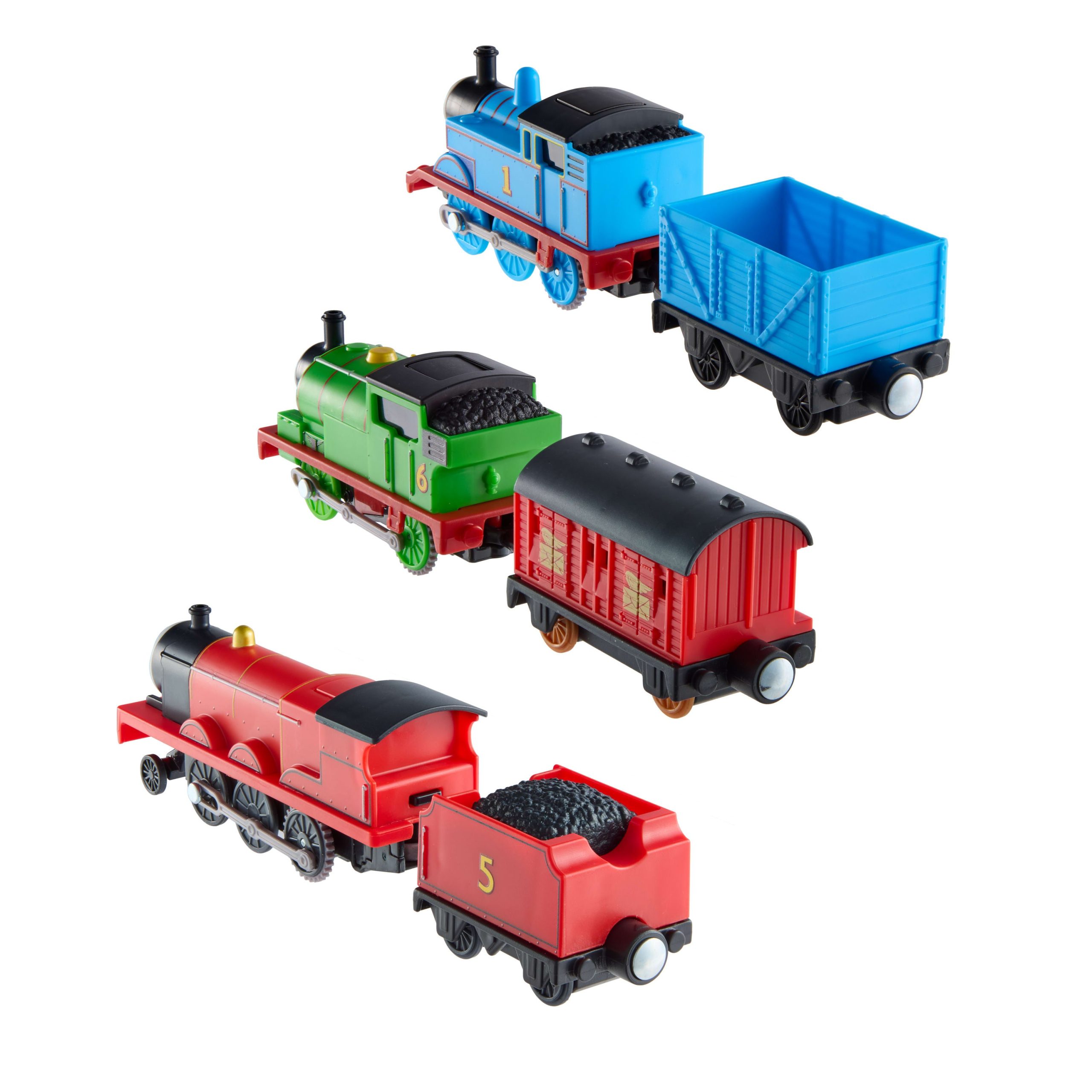 Thomas & Friends By Fisher-Price Motorized Engine Multipack. Battery-Powered Thomas. Percy & James - Image 5