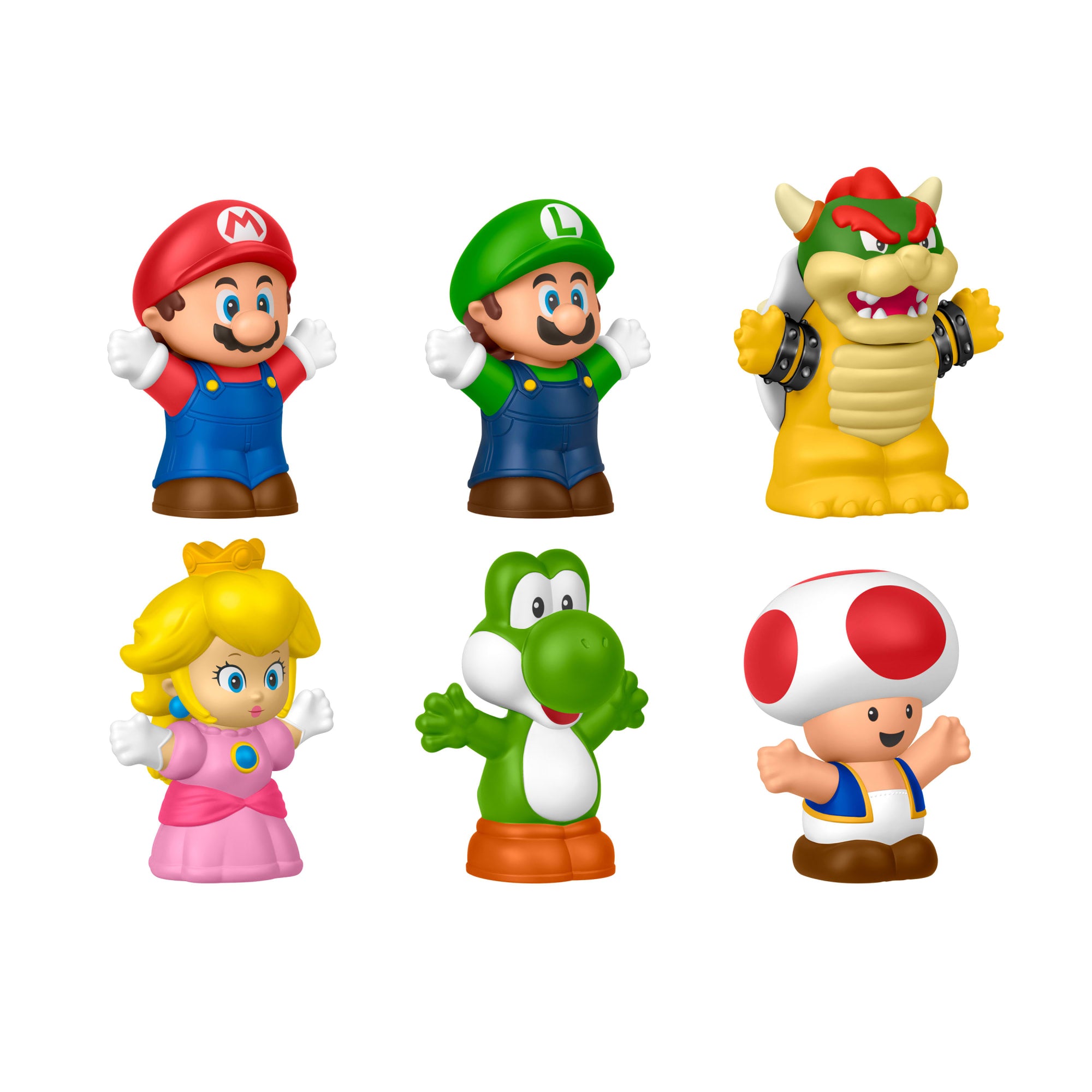Little People Mario Bros Brinquedo para Bebês FP Little People Conjunto De Figuras Do Mario Bros