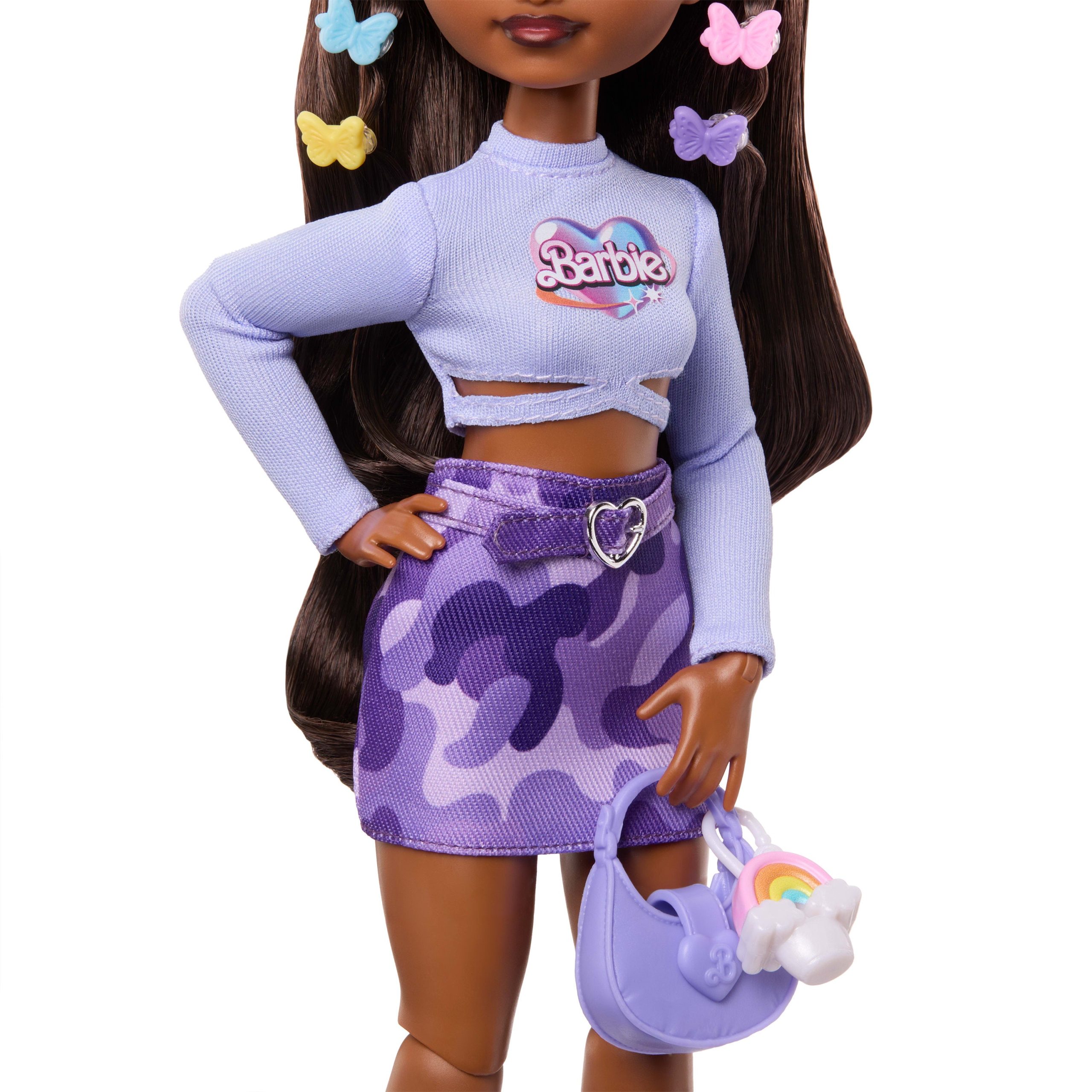 Barbie Dream Besties Weekend Getaway Brooklyn Fashion Doll With 7 Travel Themed Accessories - Image 3