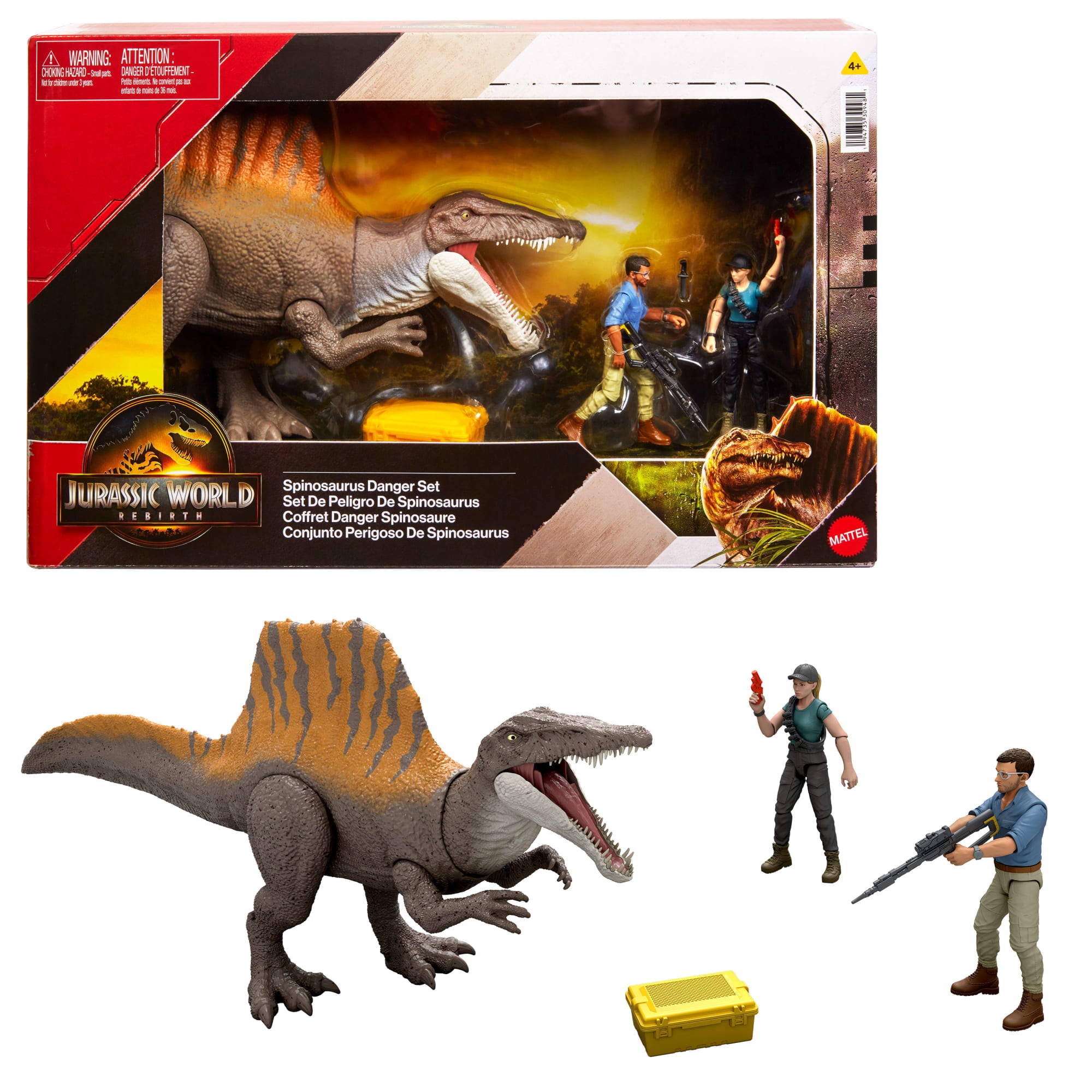 Jurassic World Rebirth Coffret Histoire Danger Spinosaure