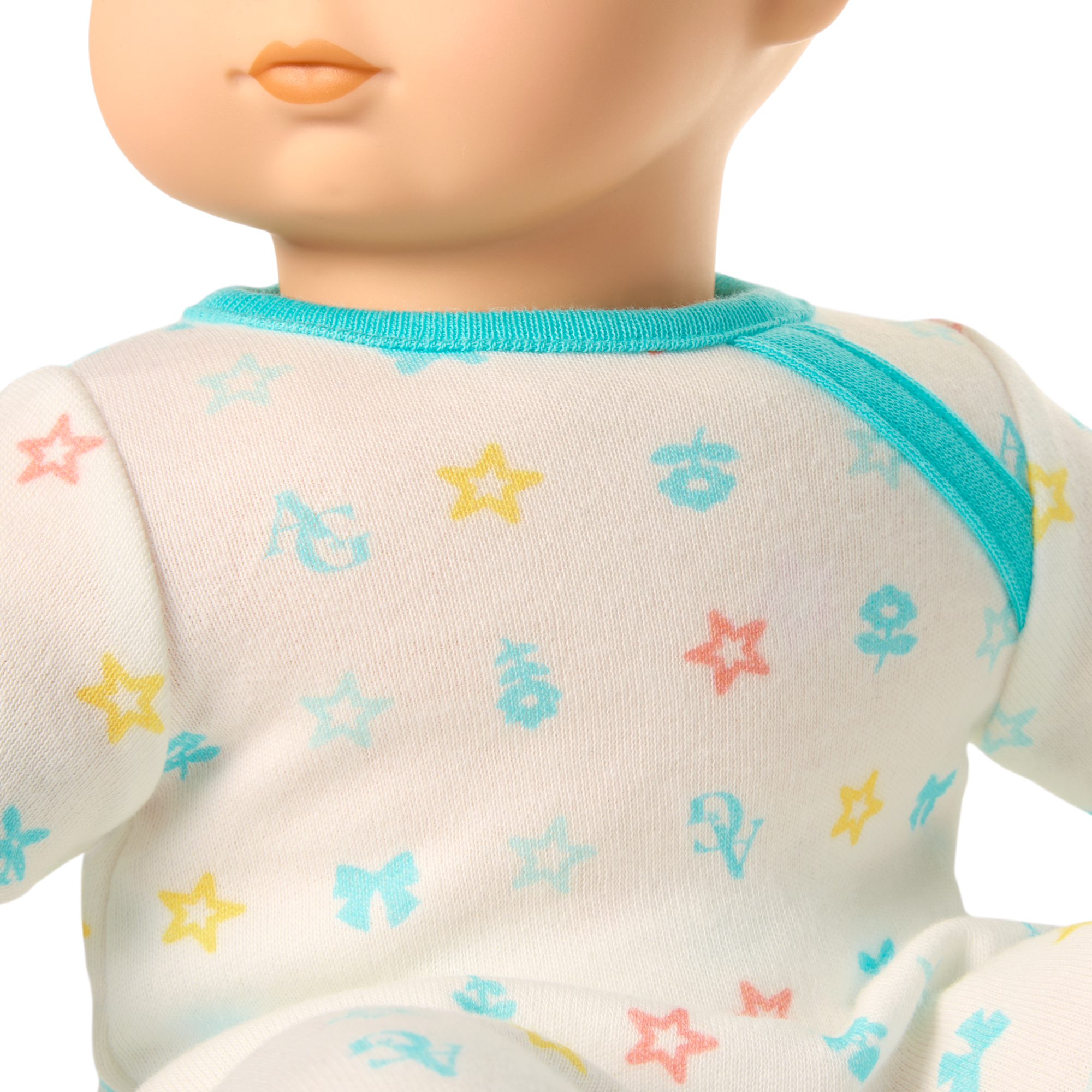 Bitty Baby® Doll #6 with red hair in Pastel Blue - Image 5