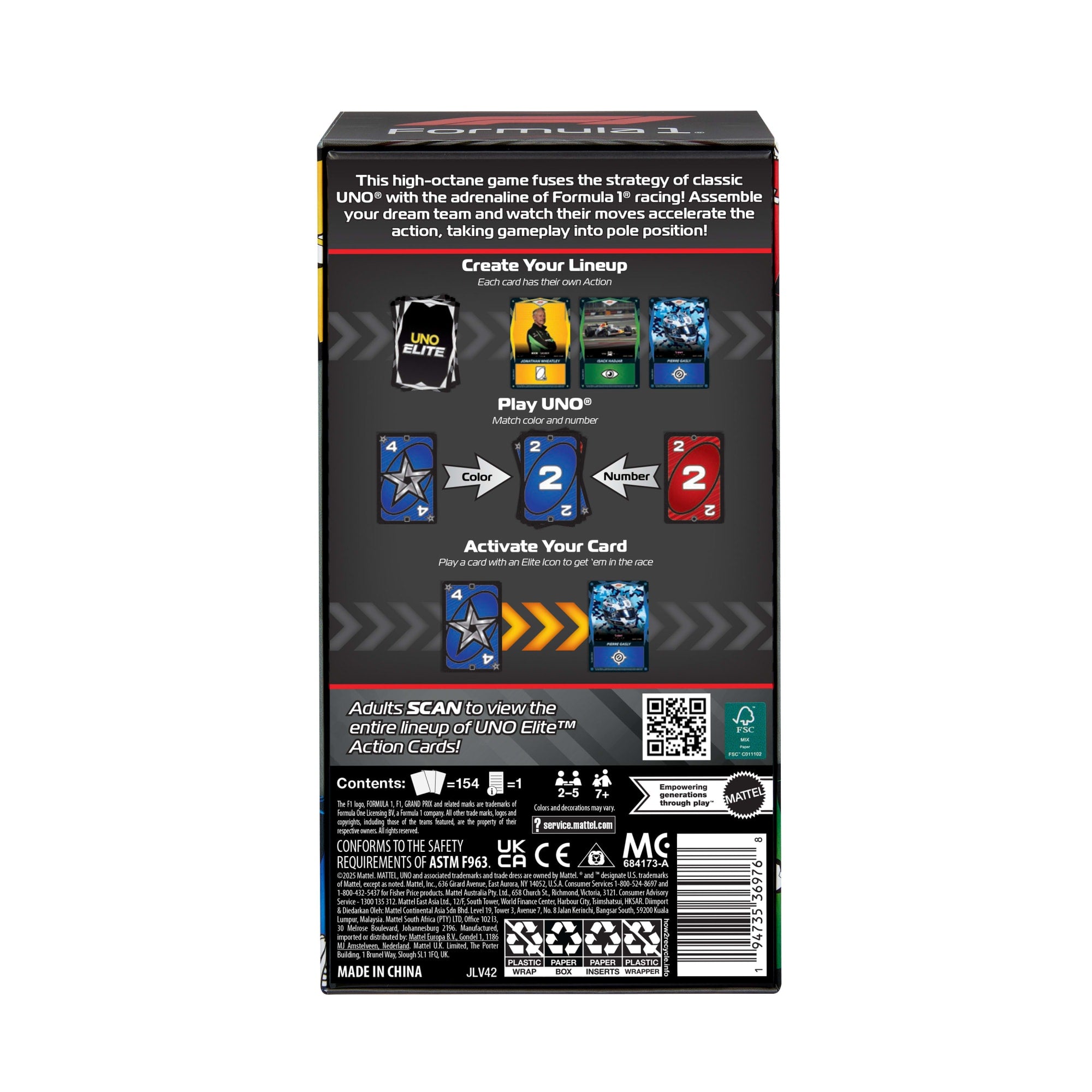 UNO Elite F1 Juego de Cartas Starter Pack - Image 6