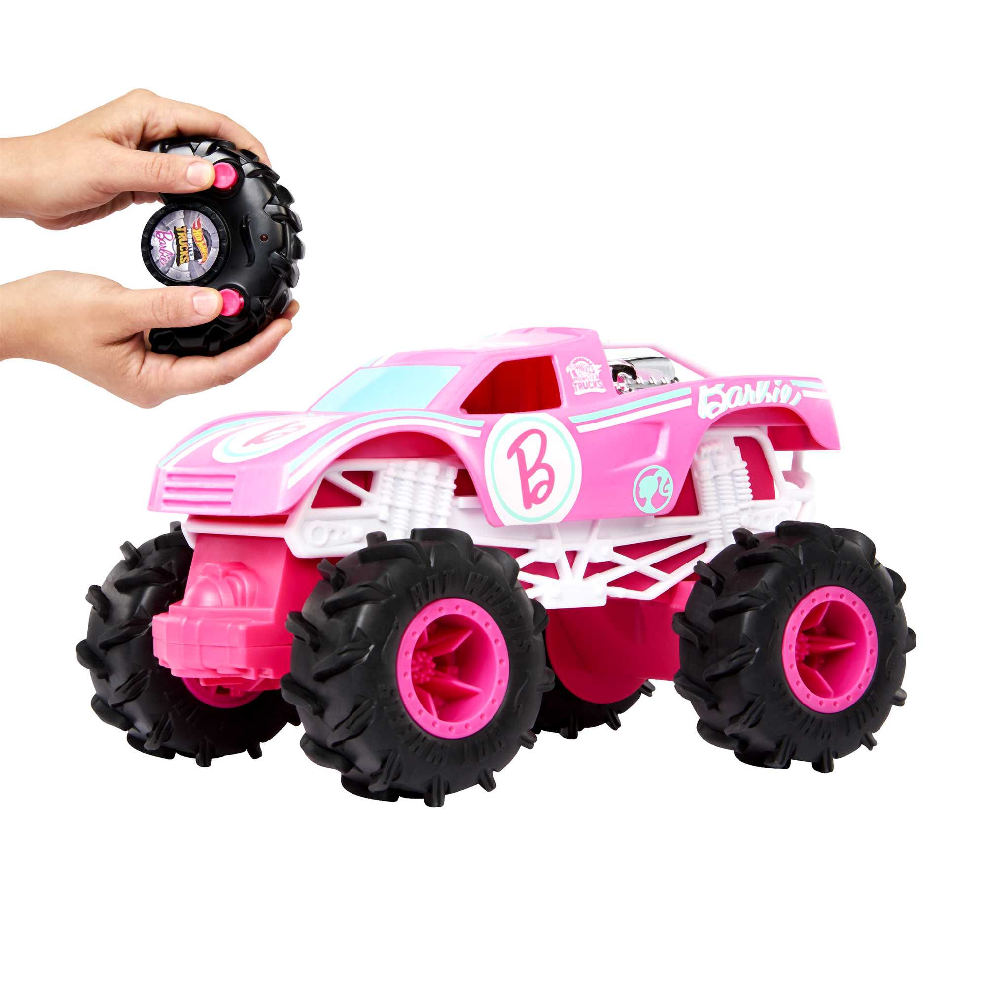 Hot Wheels Monster Trucks Vehículo a Control Remoto Barbie Escala 1:24 - Image 2