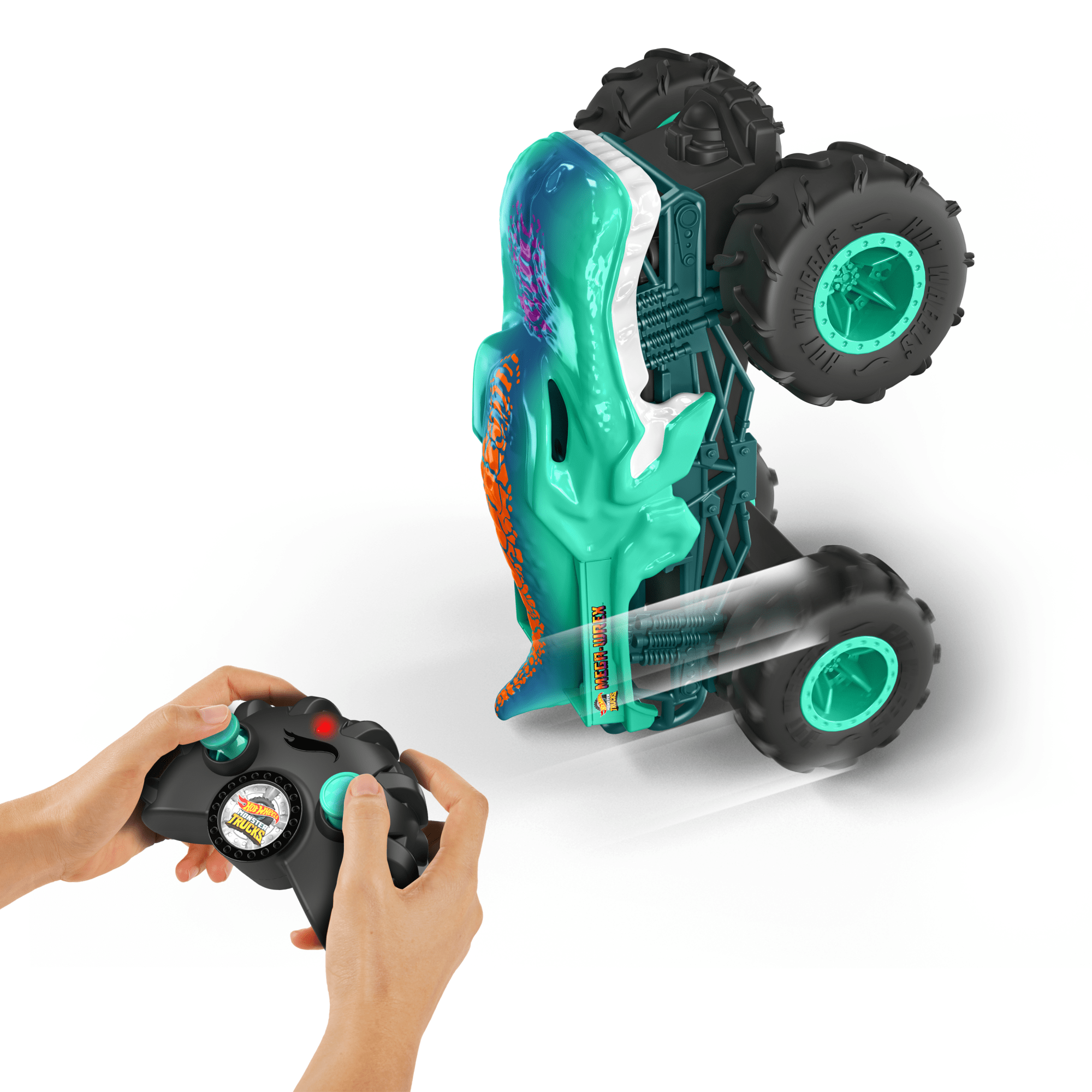 Hot Wheels Monster Trucks 1:24 Scale MEGA-Wrex RC Vehicle - Image 3