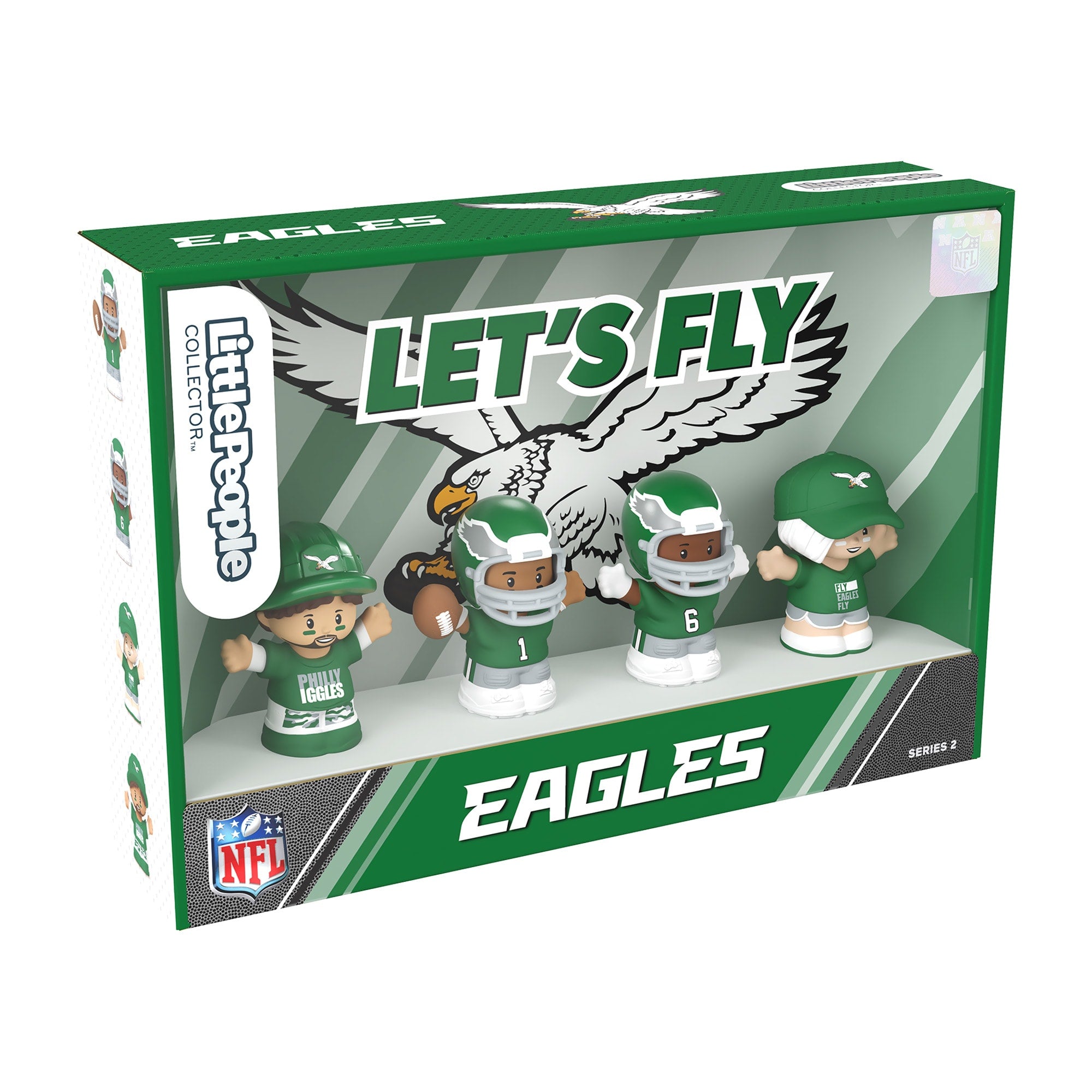 Little People Collector Philadelphia Eagles Alternate Jersey Figure Set - Image 7