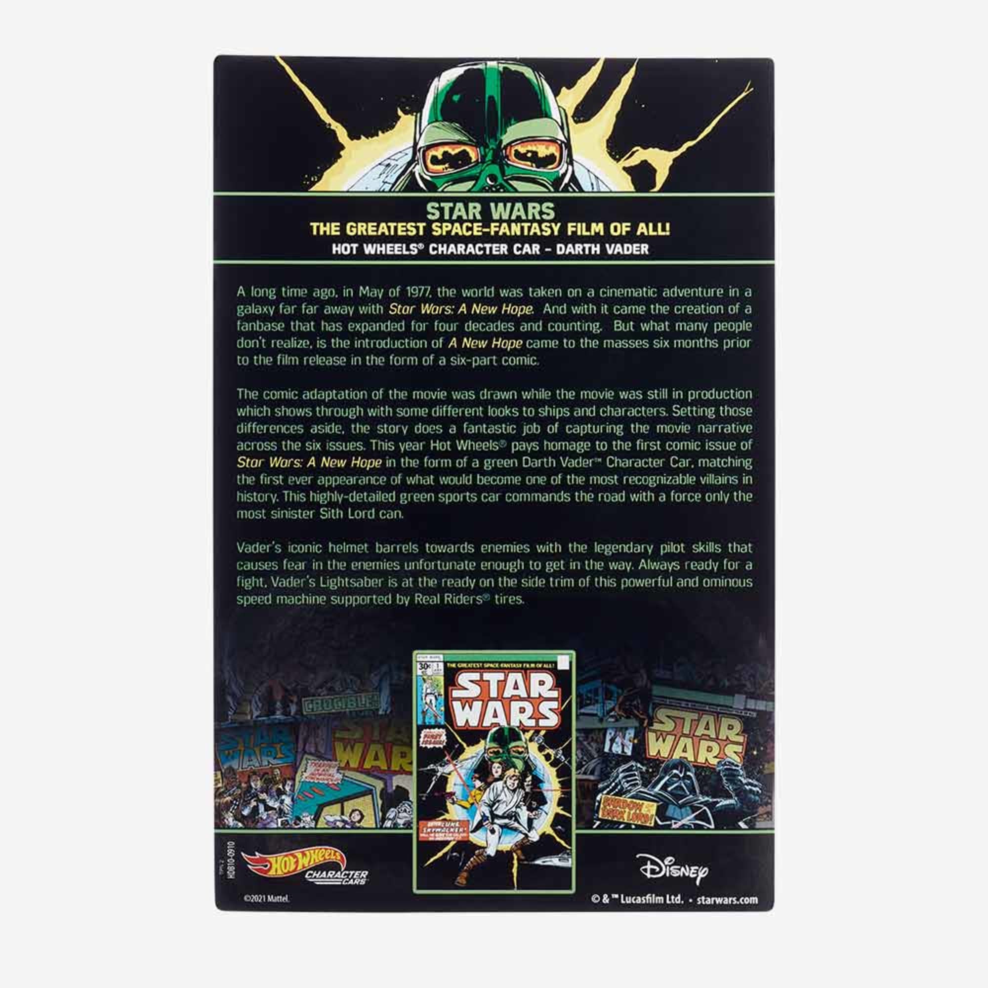 HOT WHEELS STAR WARS Green DARTH VADER - Image 9