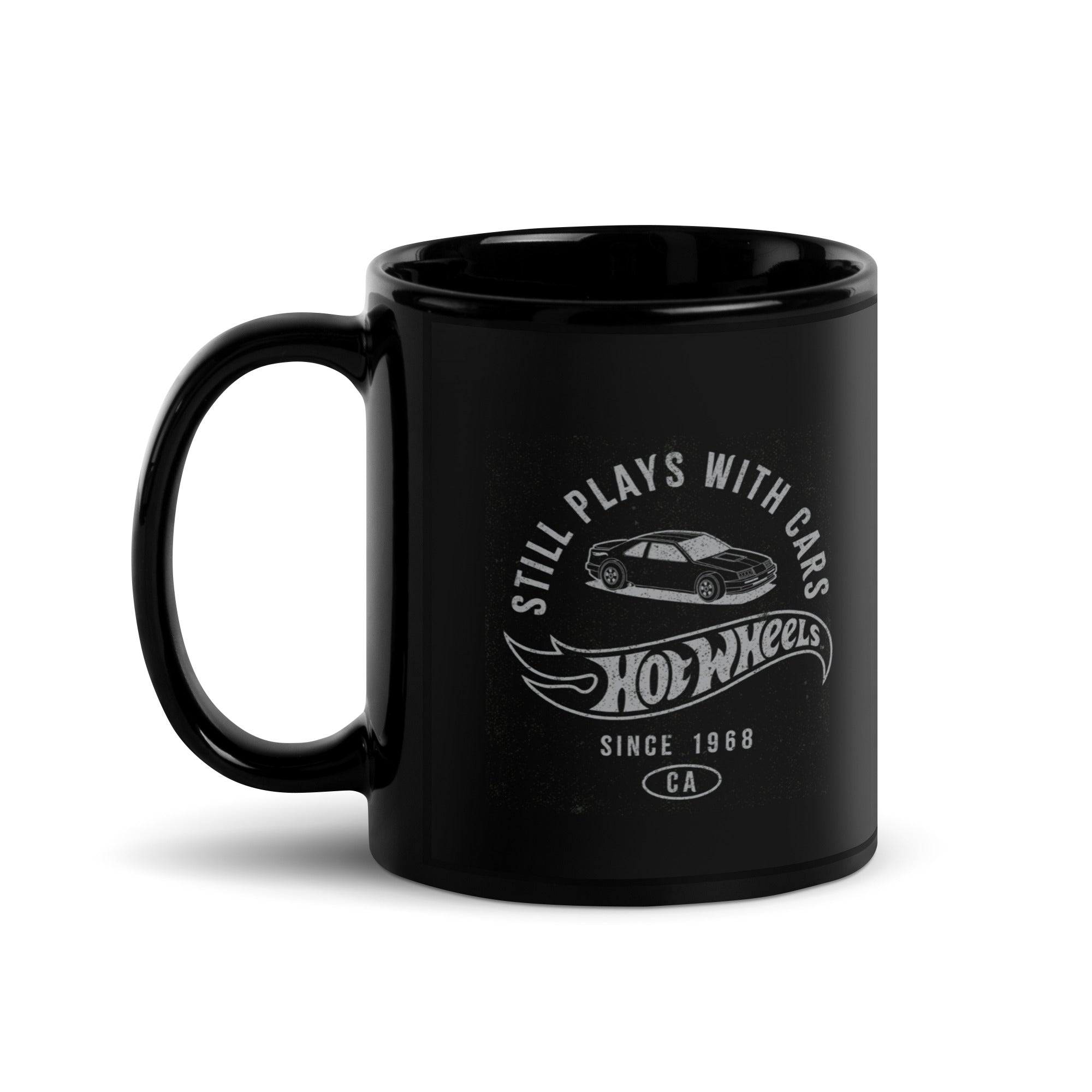 Hot Wheels Still Plays with Hot Wheels Cars Black Mug - Image 2
