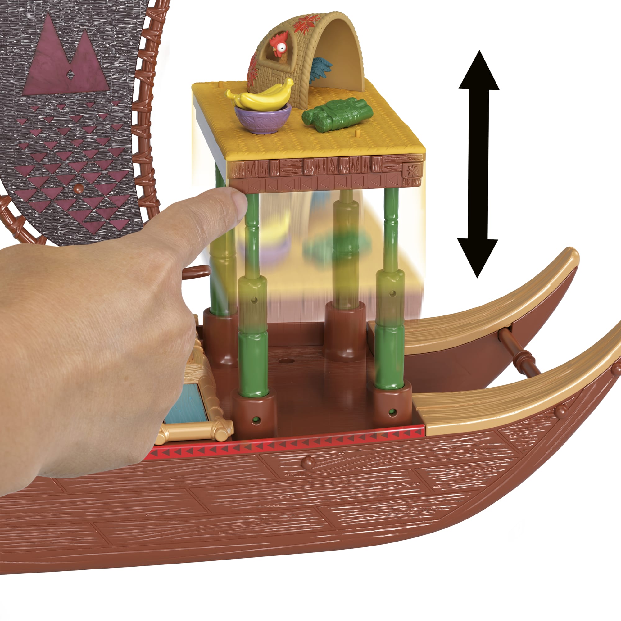 Moana 2 Conjunto de Brinquedo Barco de Aventuras com Mini Boneca e Acessórios - Image 3