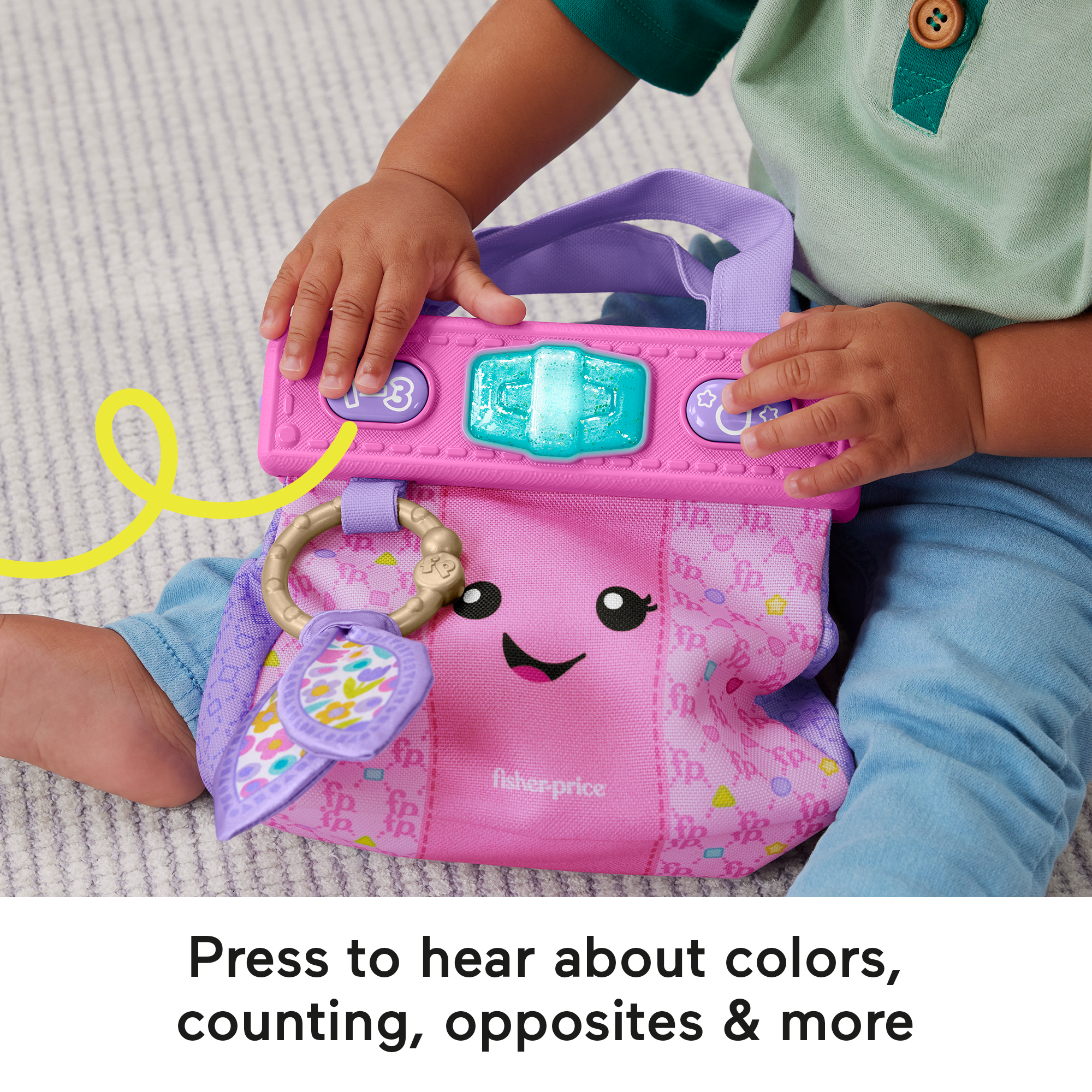 Fisher-Price Laugh & Learn Going Places Learning Purse Baby & Toddler Toy Bag & Accessories - Image 3