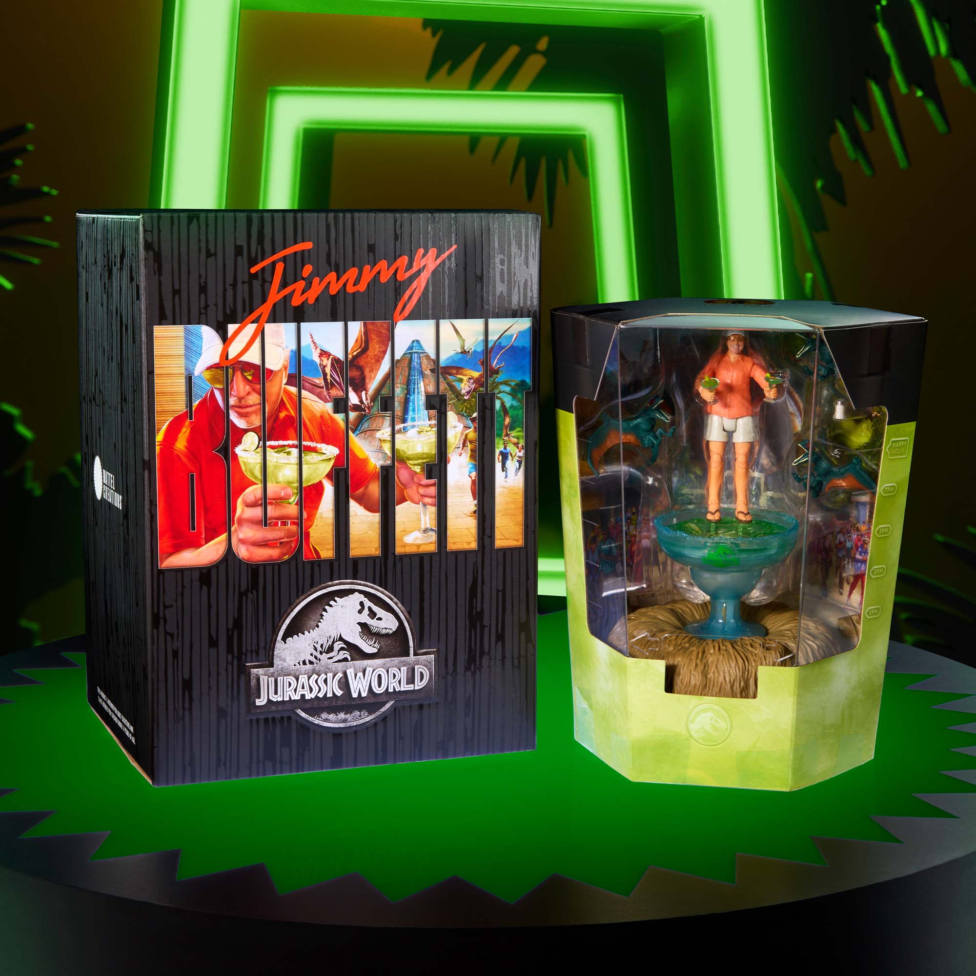 Jurassic World Hammond Collection Bubbles Up Jimmy Buffett Figure - Image 3