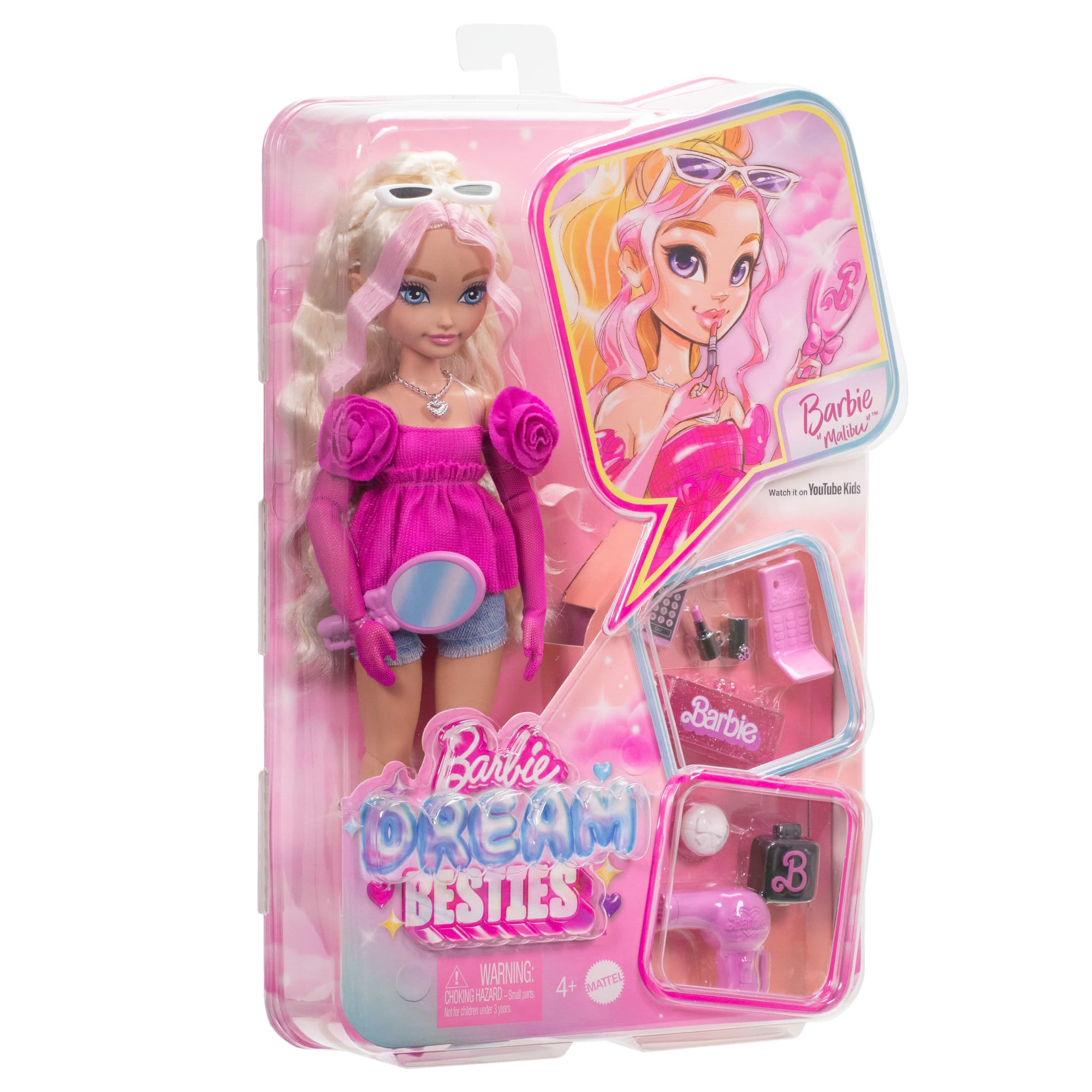 Barbie-Équipe de Rêve Malibu-Poupée et 8Accessoires - Image 6