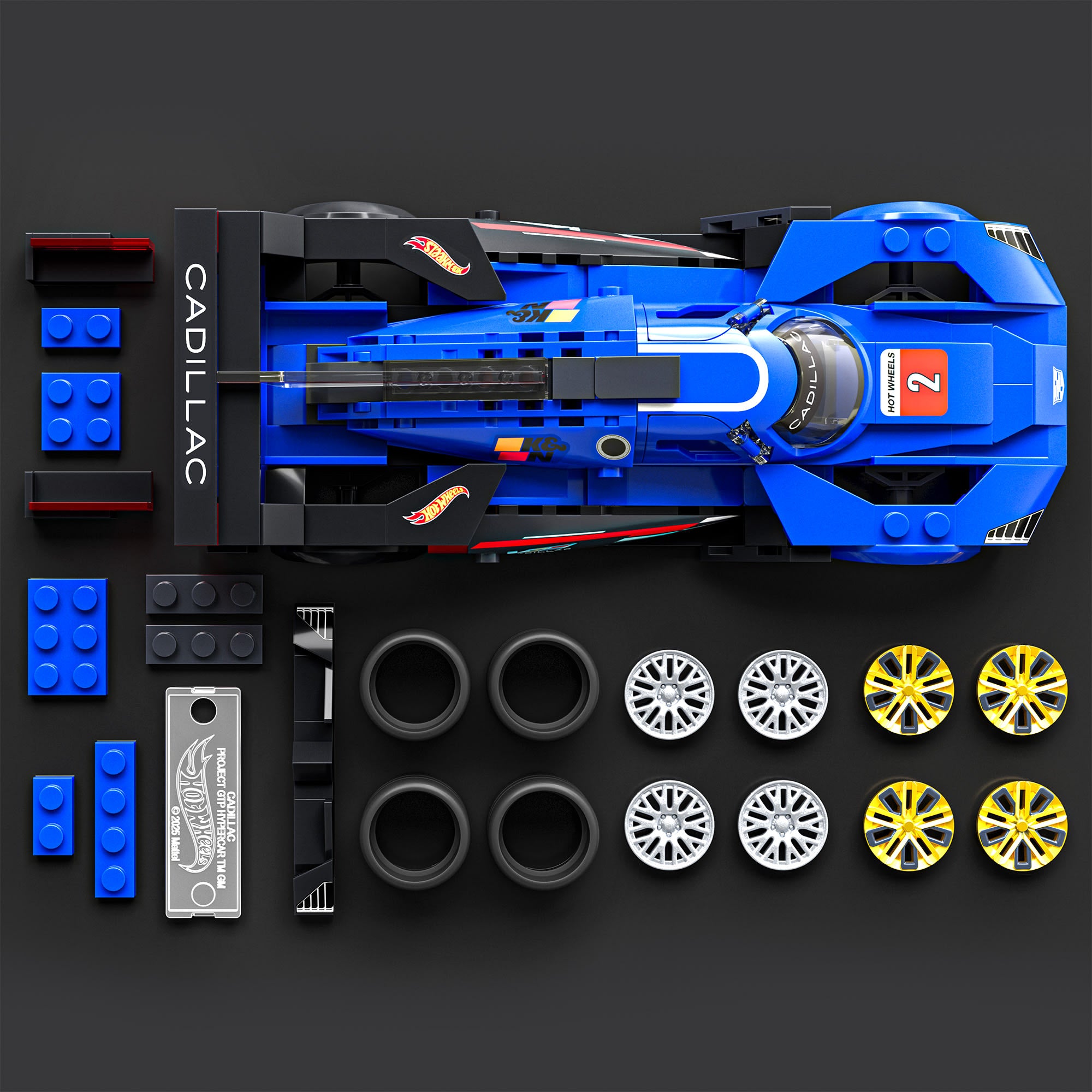 Mattel Brick Shop Hot Wheels Cadillac Project GTP Hypercar Building Set - Image 4