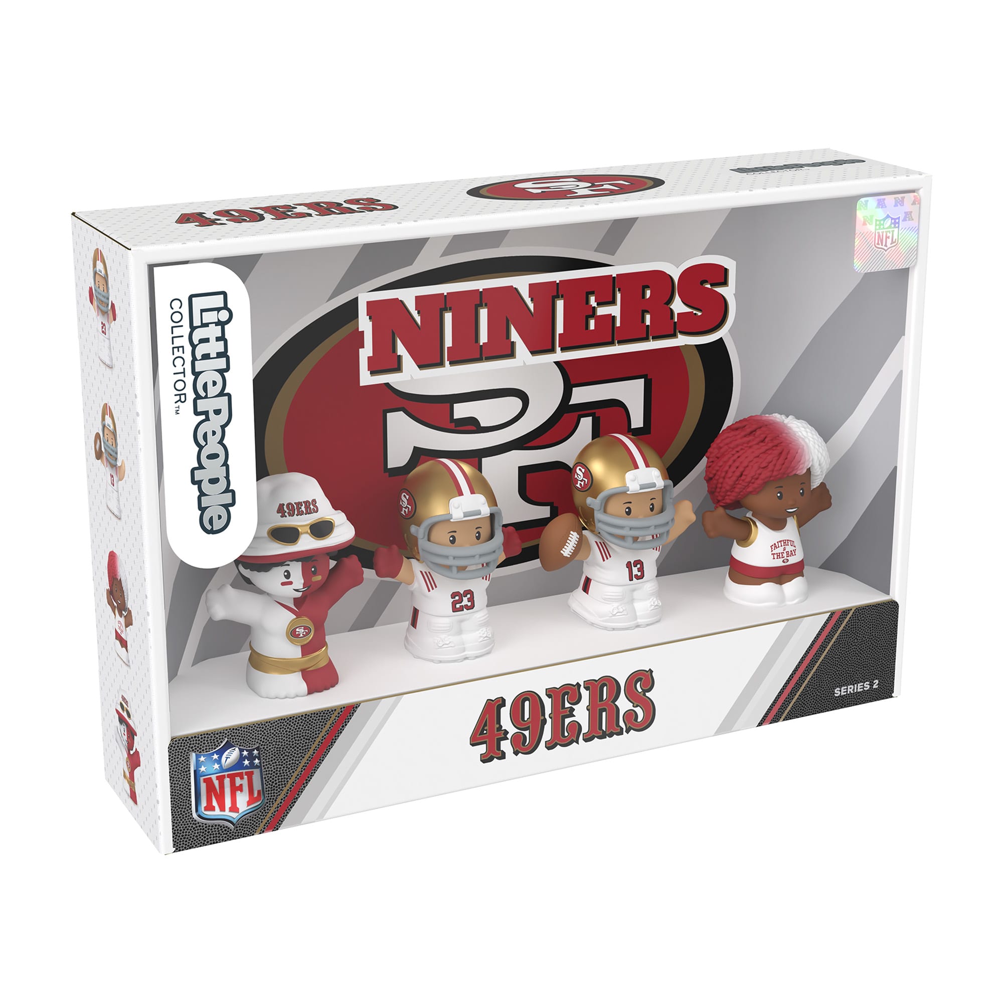Little People Collector San Francisco 49ers Alternate Jersey Figure Set - Image 7