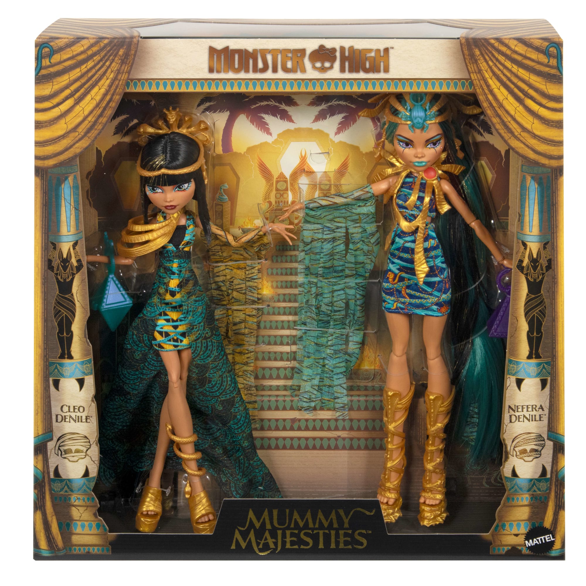 Monster High Mummy Majesties Cleo and Nefera De Nile Collectible Doll Two-Pack - Image 7