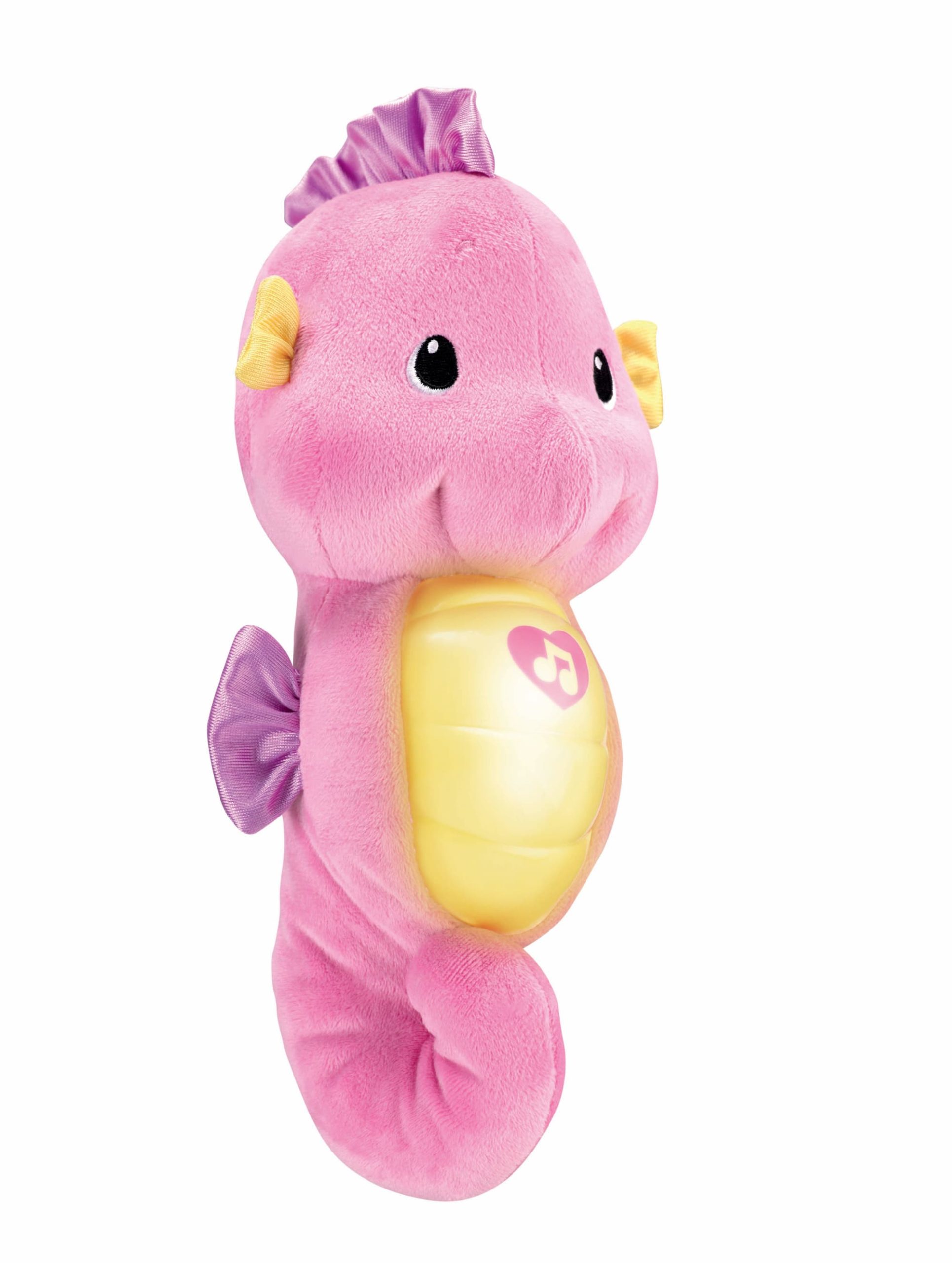 Fisher-Price Soothe & Glow Seahorse. Musical Plush Toy & Sound Machine For Baby With Lights. Pink - Image 4