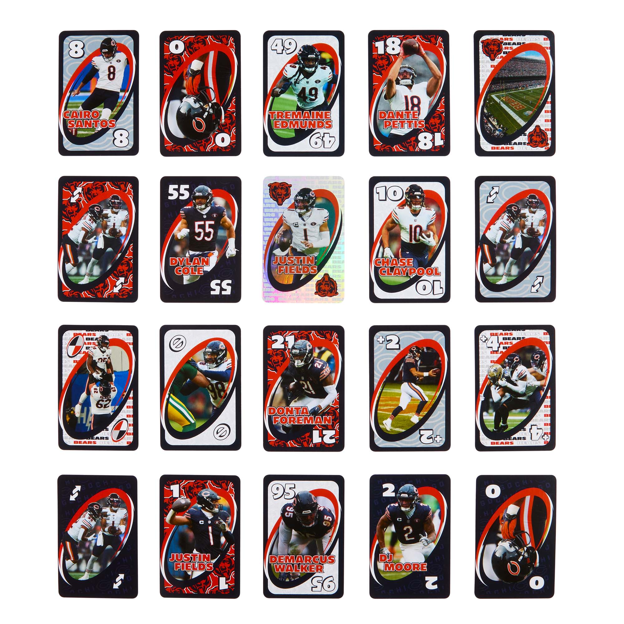 UNO Fandom NFL Chicago Bears Game Deck - Image 6