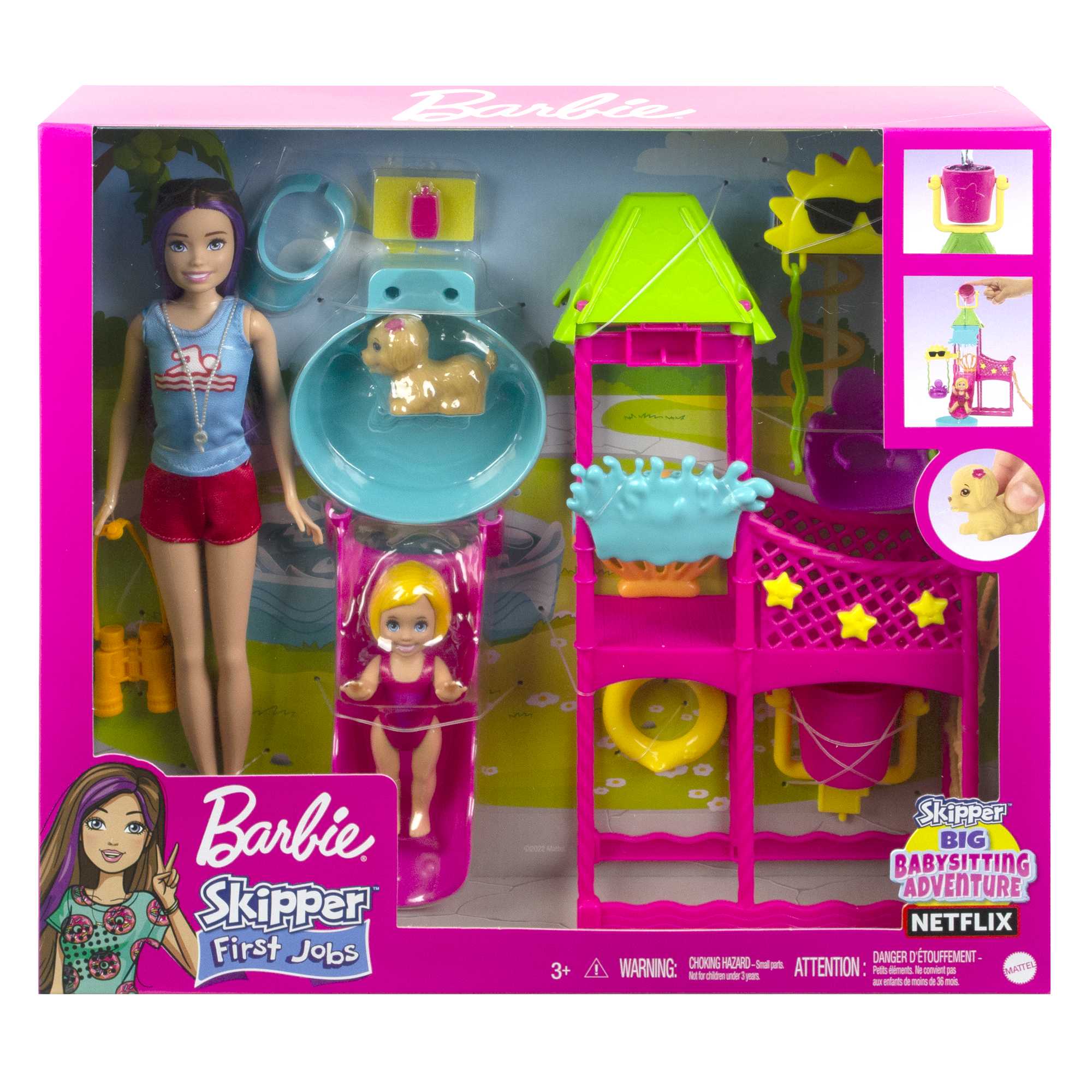 Barbie®-Skipper Premiers Jobs Coffret Parc Aquatique. Avec Toboggan - Image 6