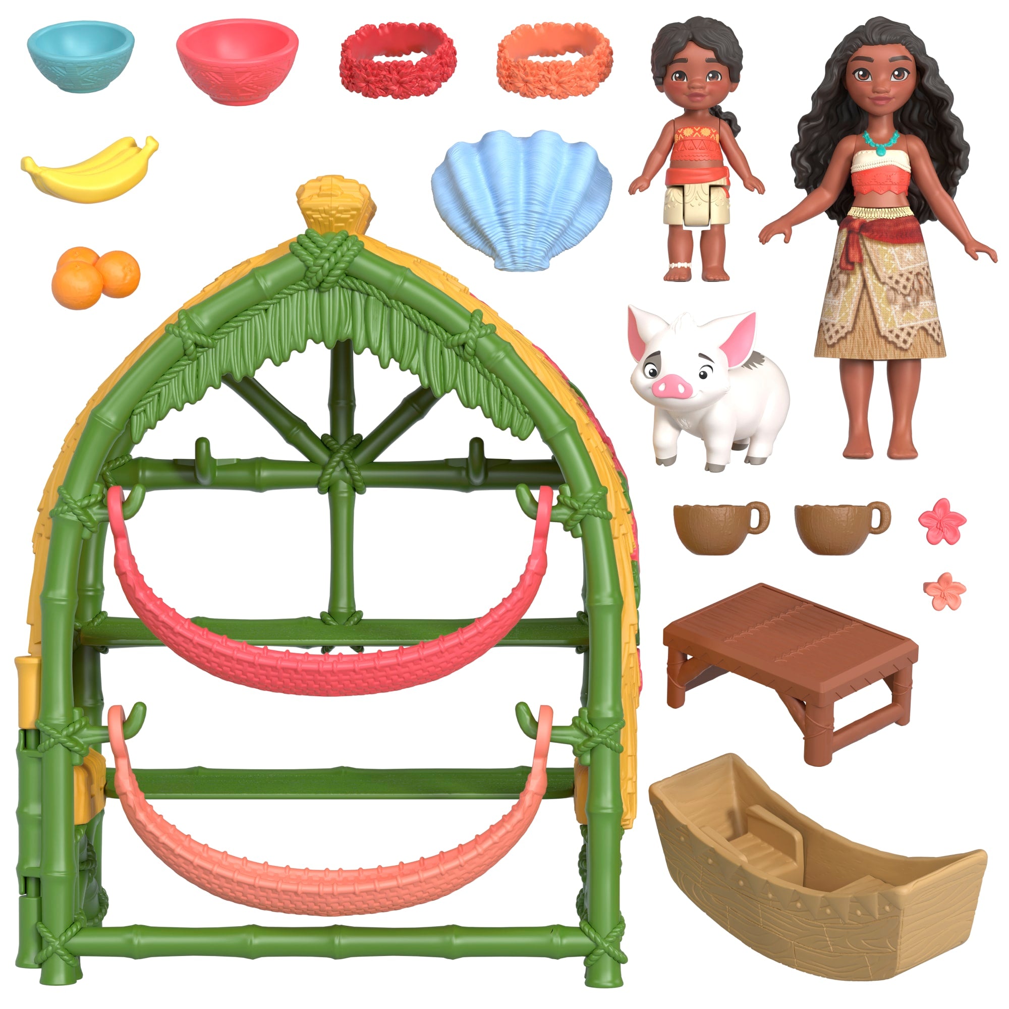 Moana 2 Conjunto de Brinquedo Casa Moana e Simea com Pua e Acessórios - Image 5
