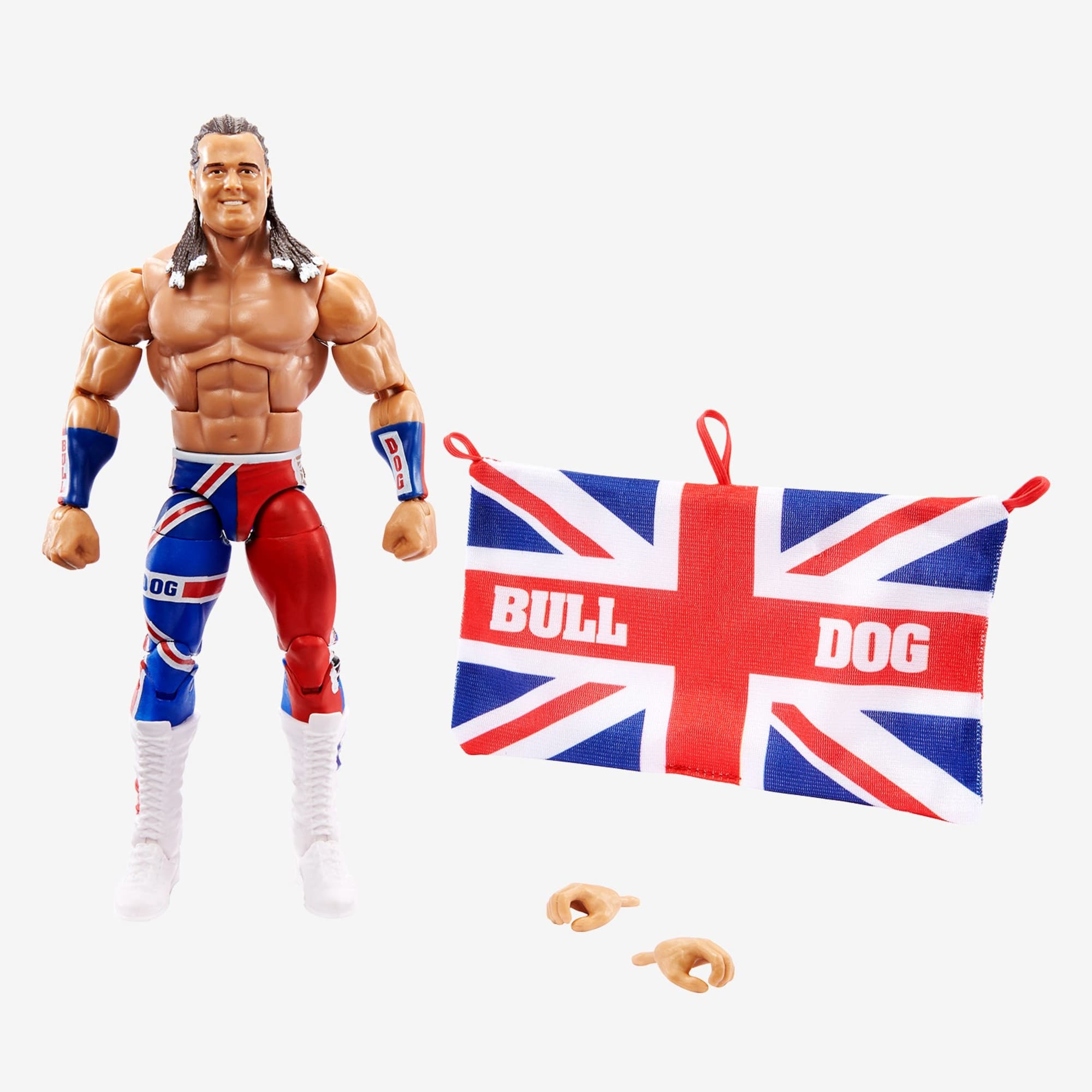 WWE British Bulldog™ Elite Collection Action Figure - Image 6