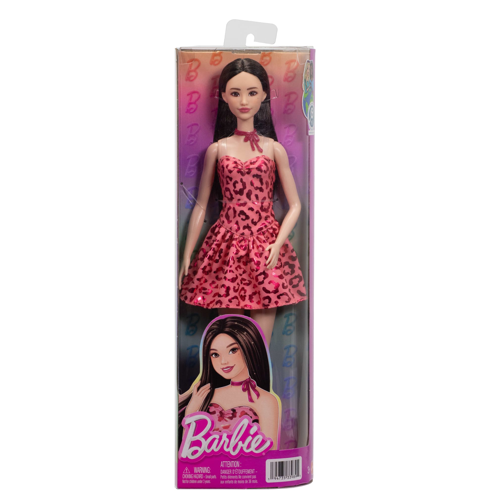 Barbie Poupée Barbie® Fashionistas Robe Léopard Rose - Image 6