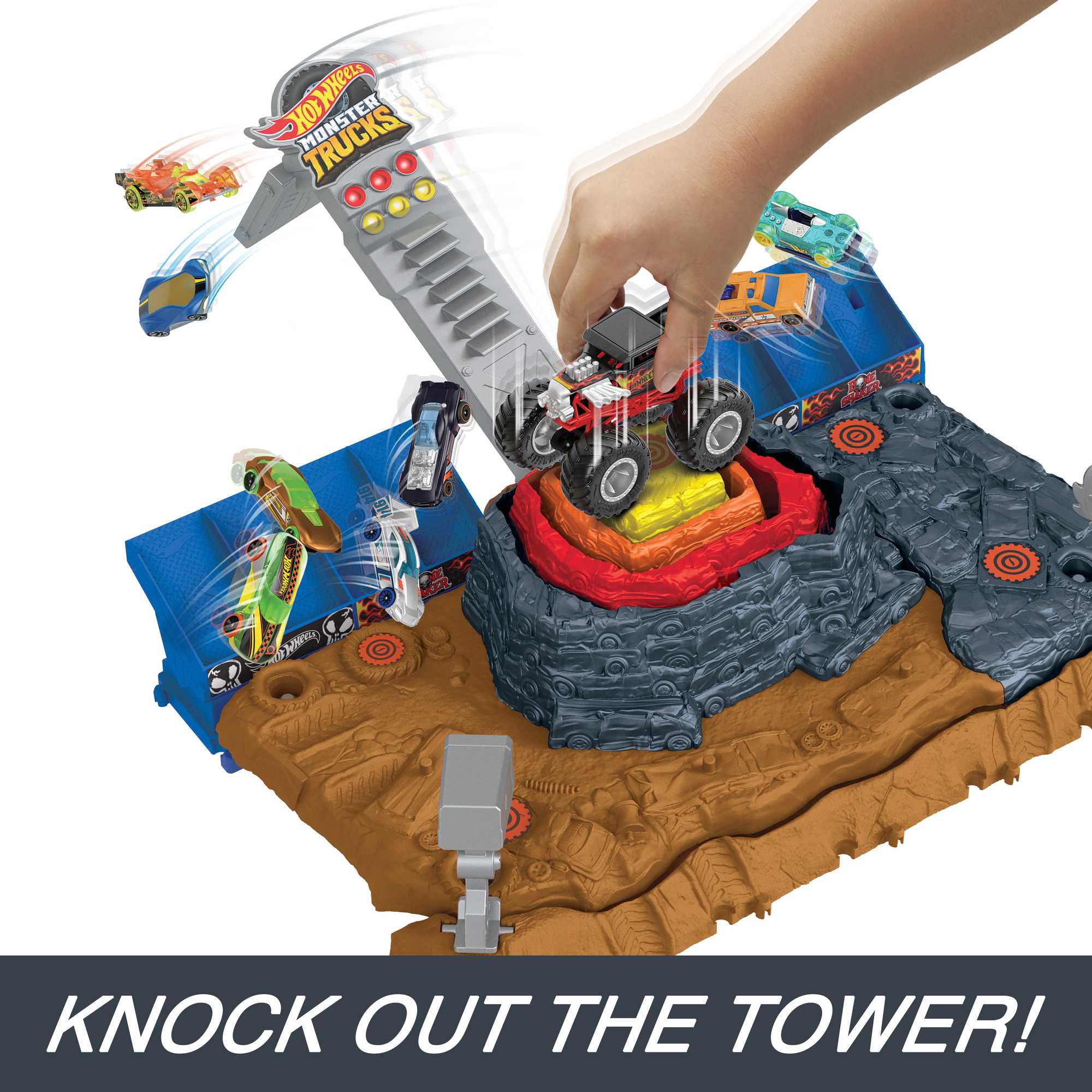 Hot Wheels® Monster Trucks Arena Smashers™ Bone Shaker™ Ultimate Crush Yard™ - Image 3