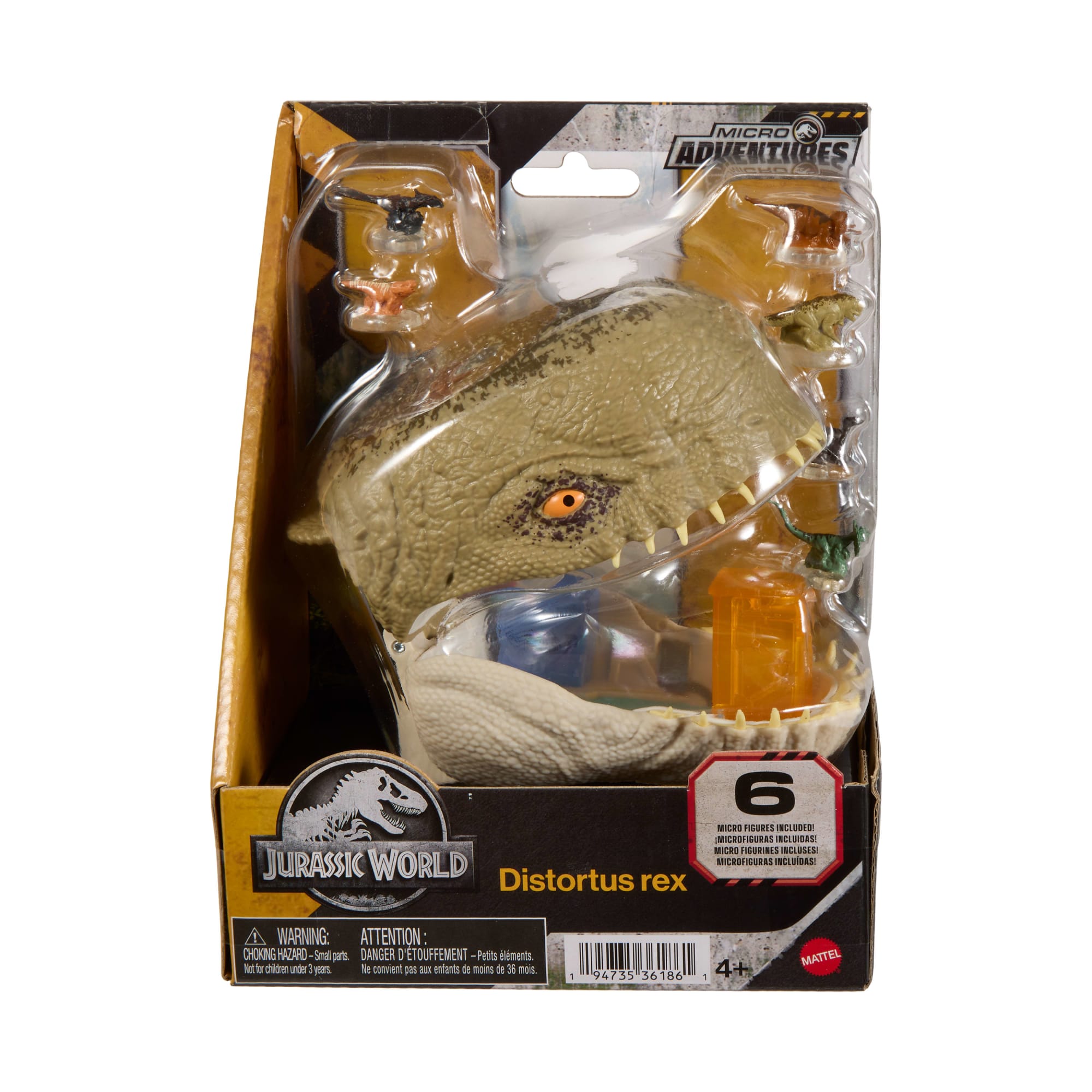 Jurassic World Rebirth Micro Adventure Mutadon Head. Playset interactive Features & Small Figures - Image 6
