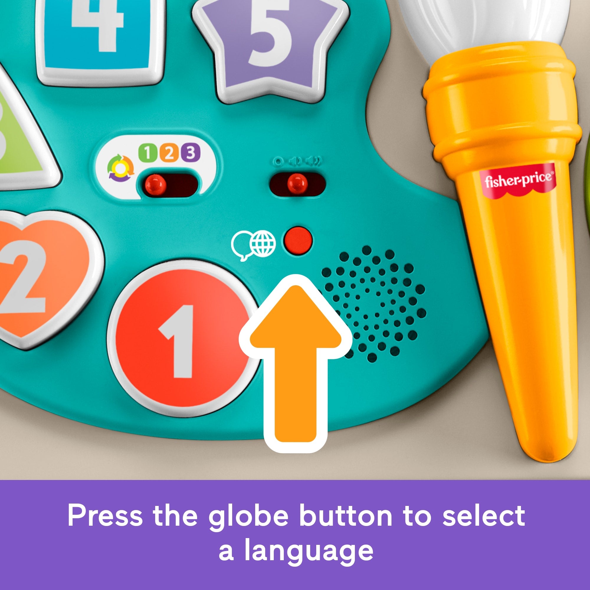 Fisher-Price 4-in-1 Activity Table & Easel. Baby & Toddler Electronic Learning Toy. Multilanguage Version - Image 3