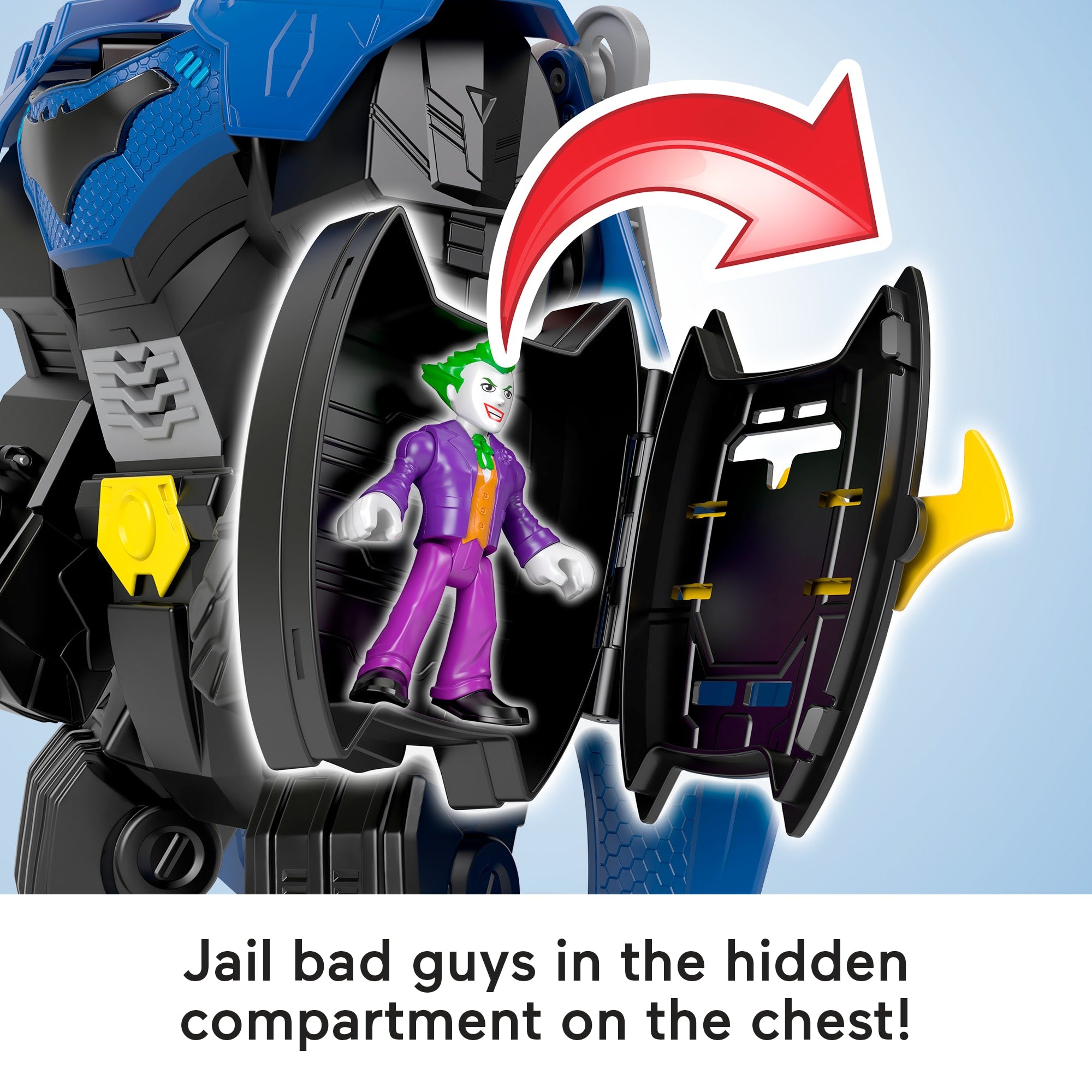 Fisher-Price Imaginext DC Super Friends Batman Flight Mech Toy With Lights. Sounds & Action Figure - Image 5