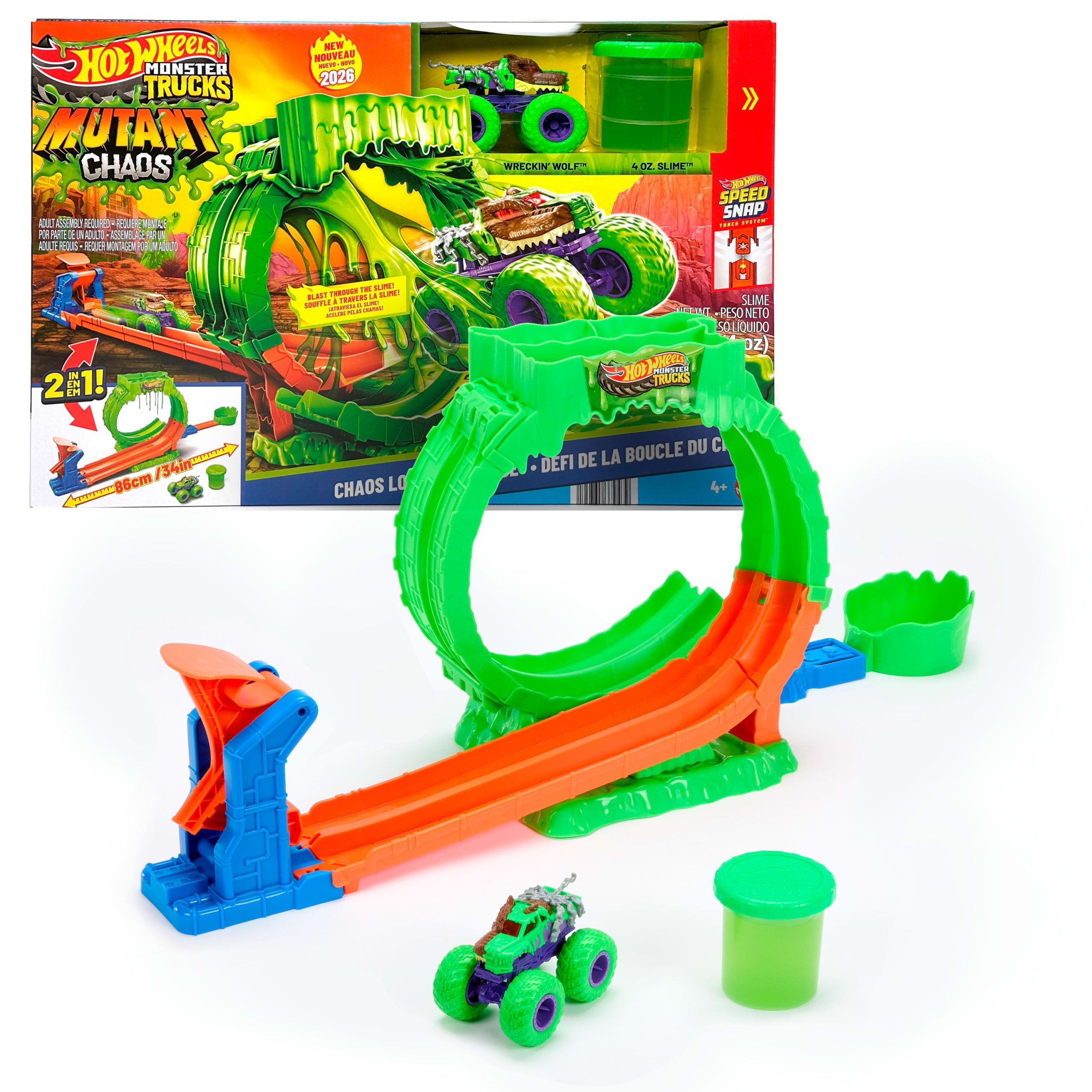 Hot Wheels Coffret Monster Trucks Défi Looping
