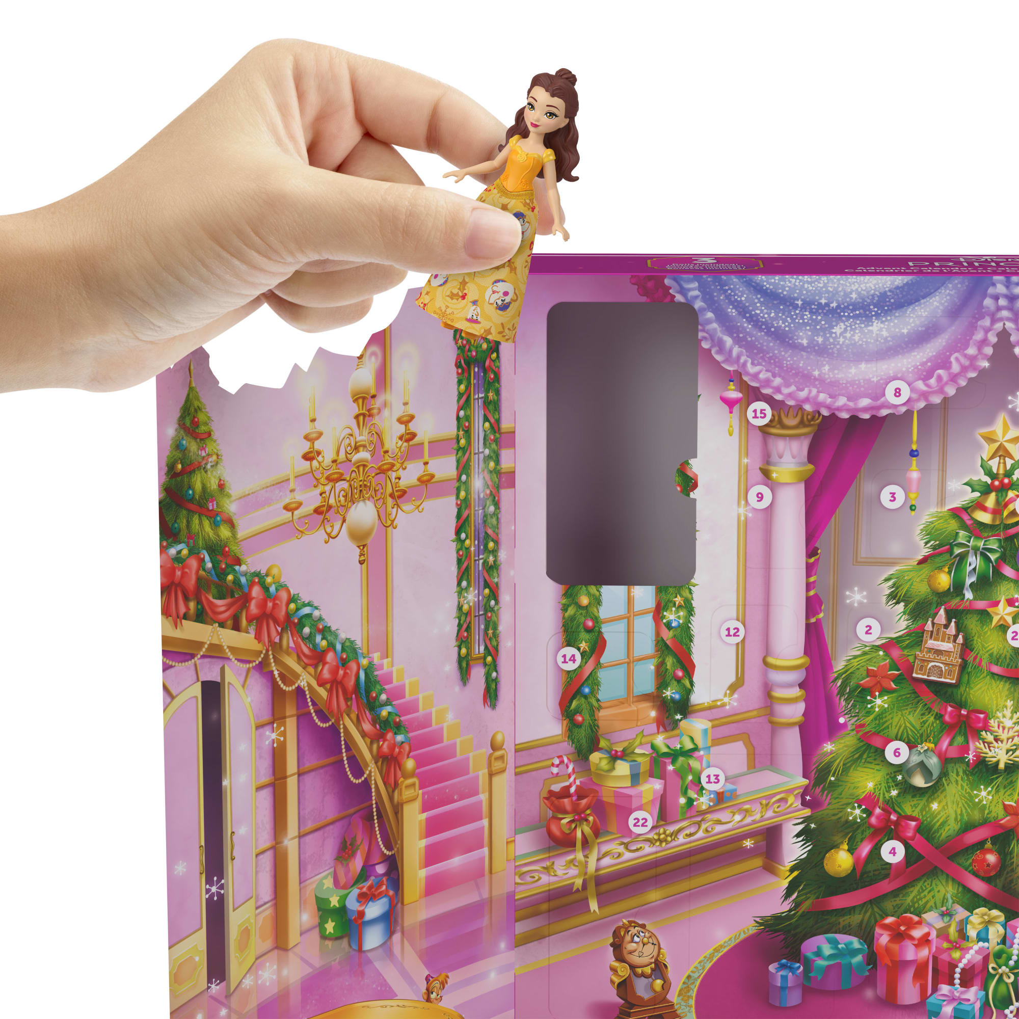 Disney Princess Advent Calendar With 24 Days Of Gifts. including 3 Small Dolls. 3 Friends & 22 Accy - Image 3