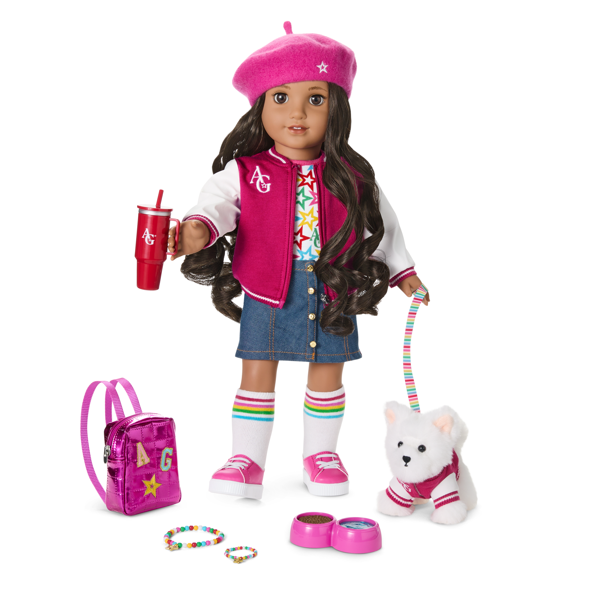 Truly Me™ 18-inch Doll #108 with curly black-brown hair - Image 17