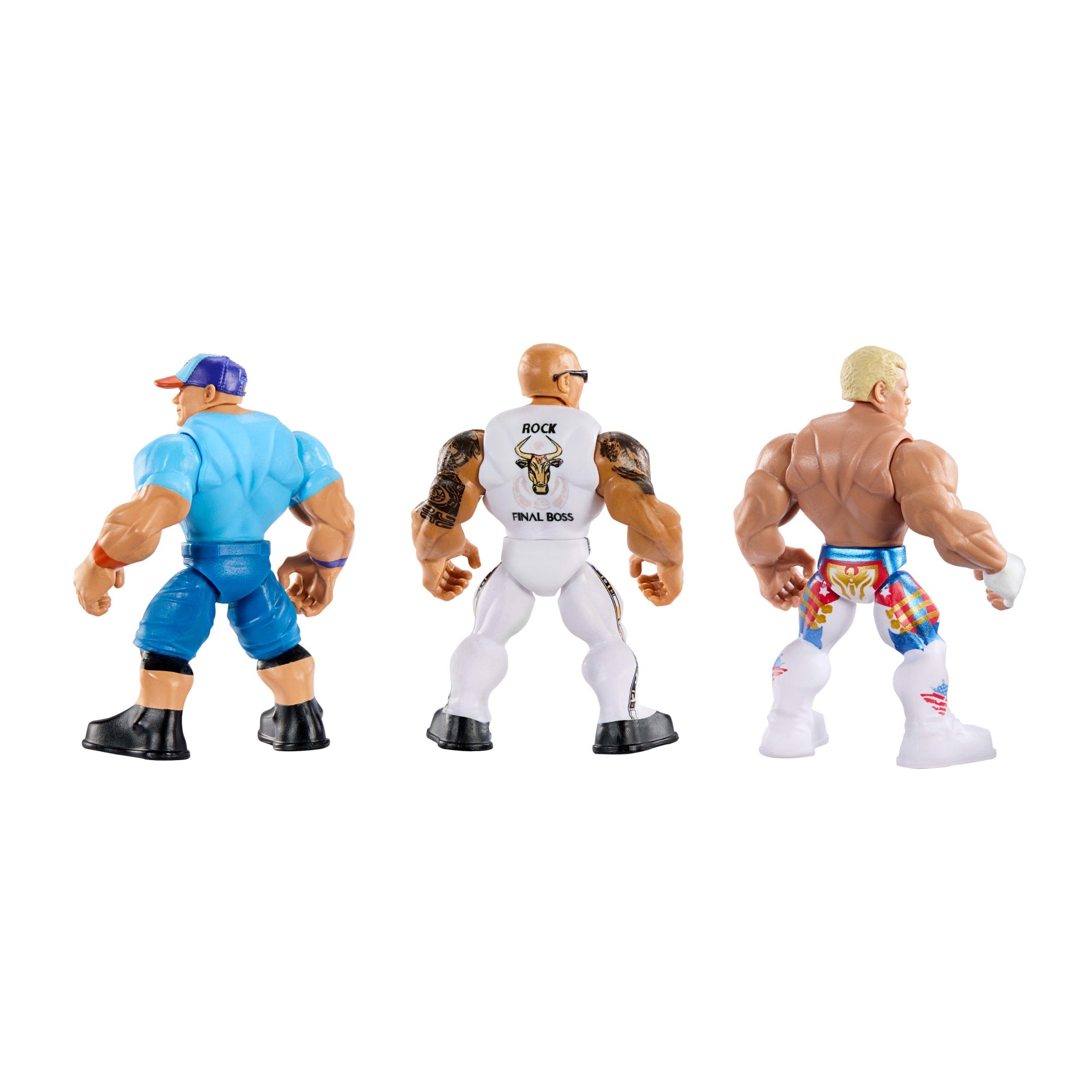 WWE Knuckle Crunchers Action Figures 3-Pack With 8 Accessories. Bone-Crunching Movement - Image 4
