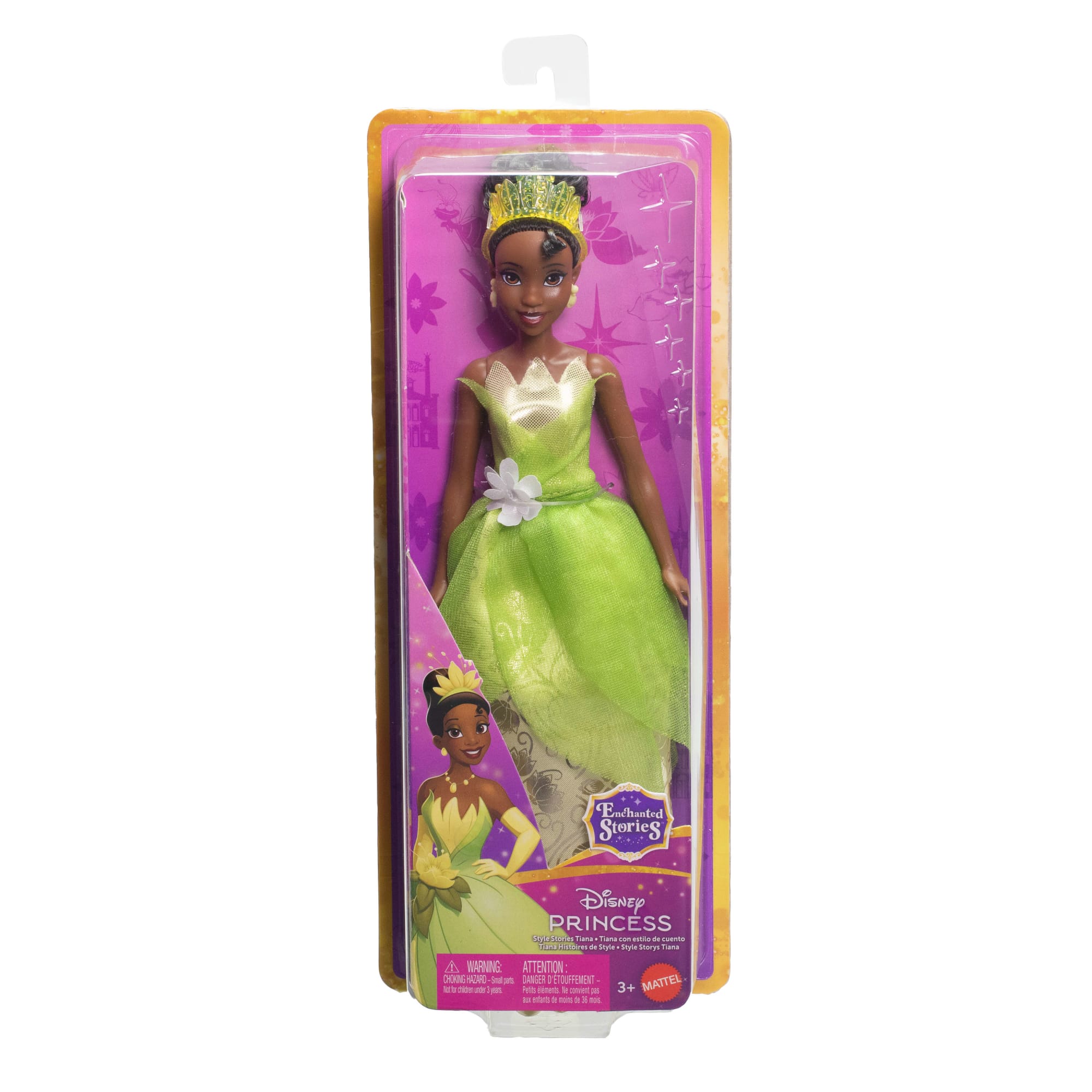 Disney Princess Enchanted Stories Tiana Fashion Doll With Sparkling Dress & Accessories. Posable - Image 6
