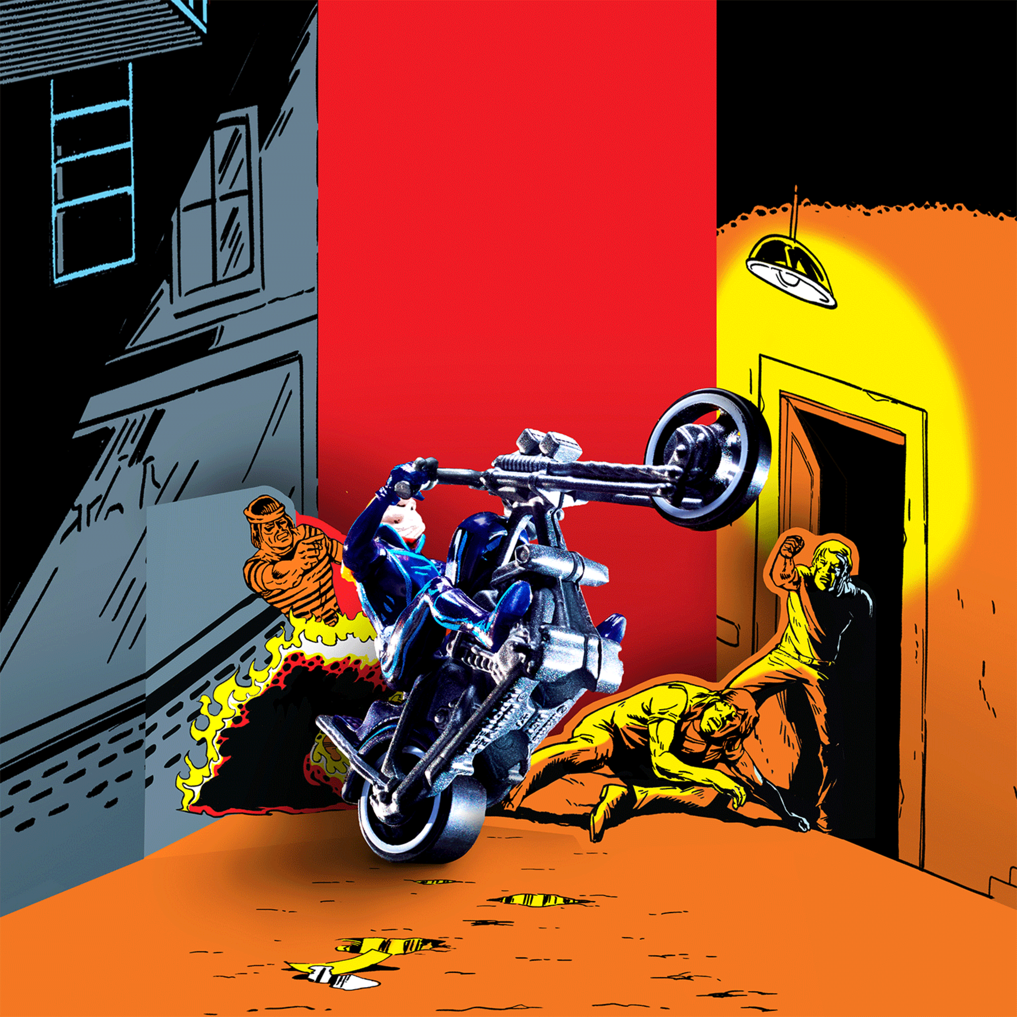 Hot Wheels MARVEL Ghost Rider Motorcycle & Figure Collectible - Image 8