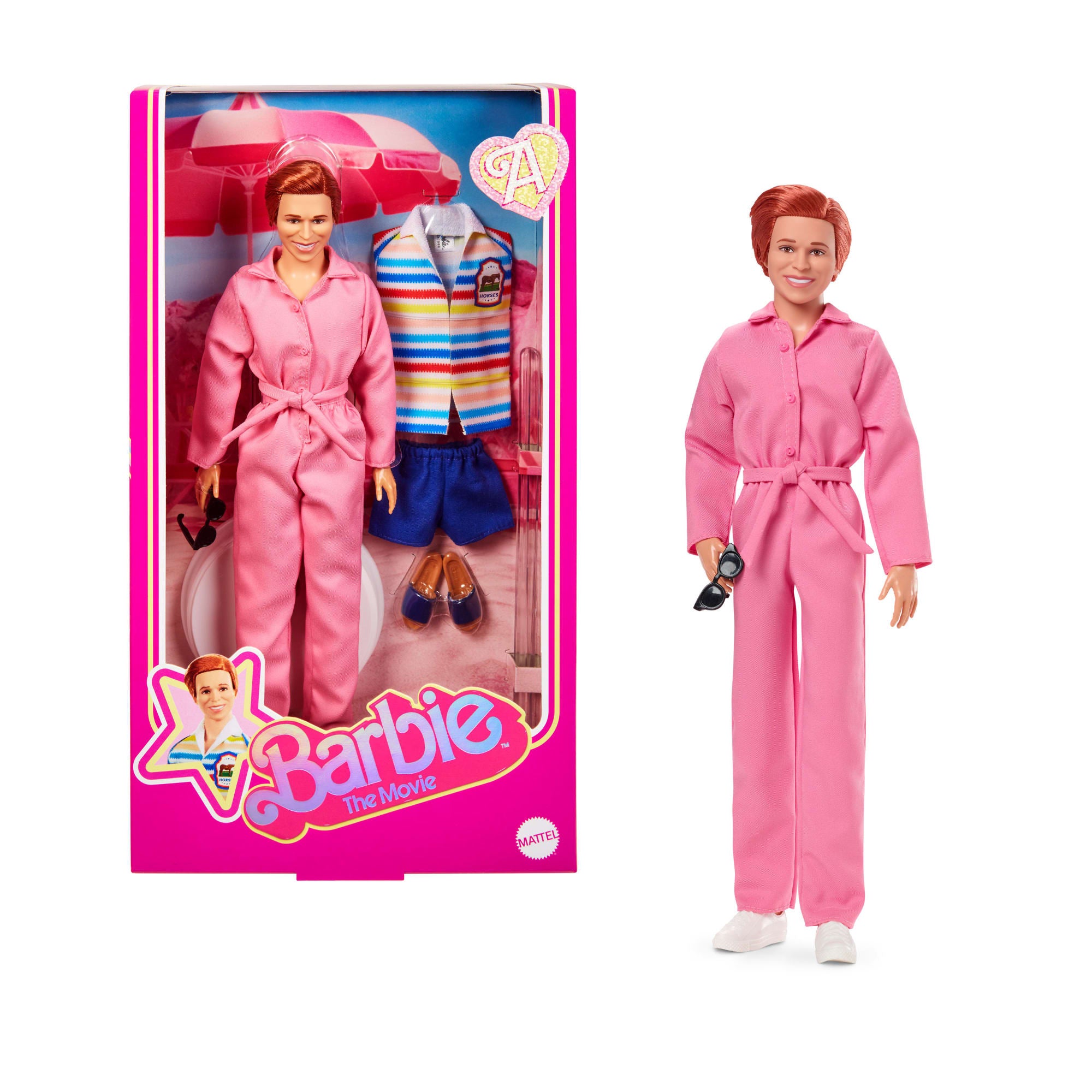 Barbie The Movie Allan Collectible Doll. Michael Cera As Allan With 2 Removable Movie Fashions