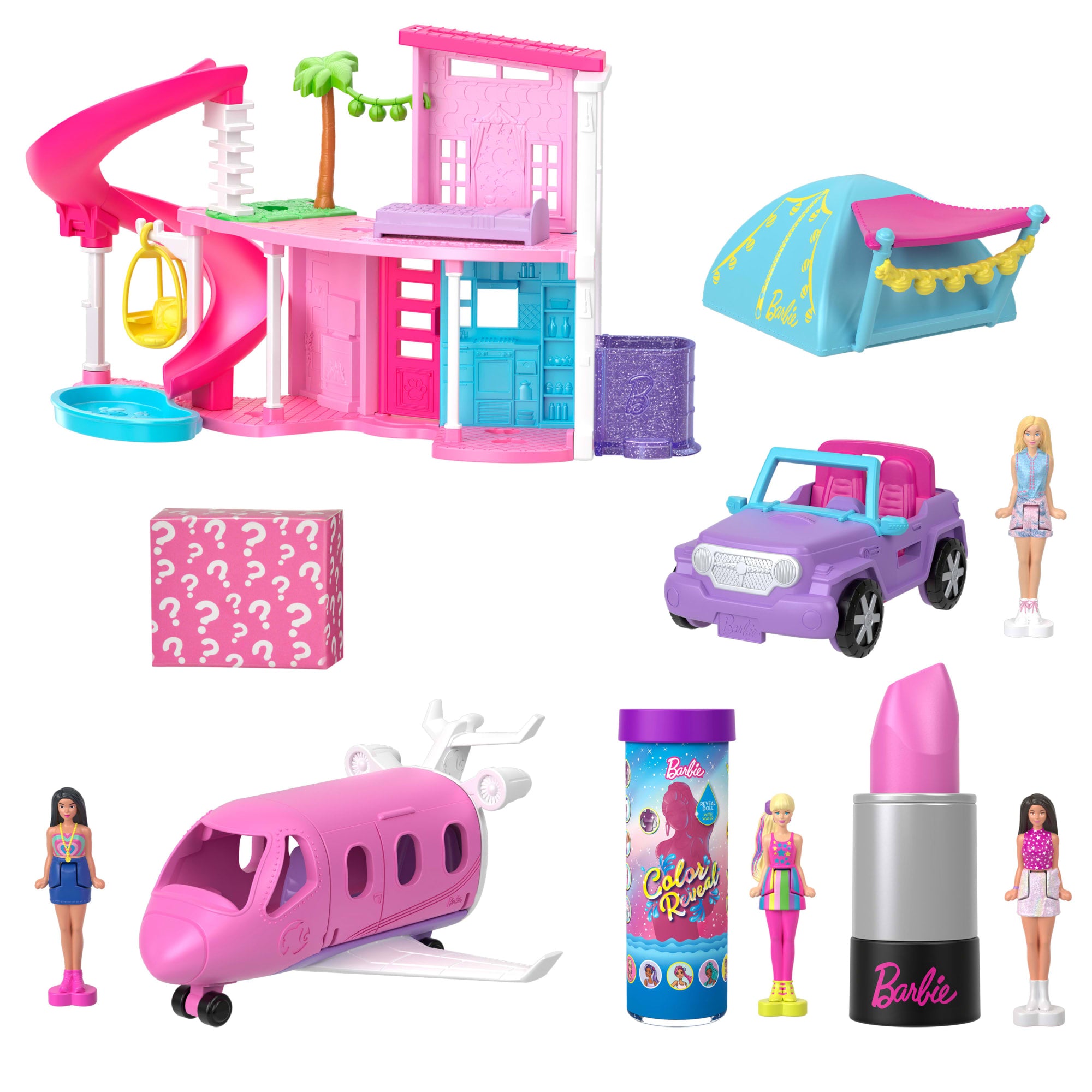 Barbie Mini Barbieland Poupées et Acc. Maison de Rêve. 5Poupées
