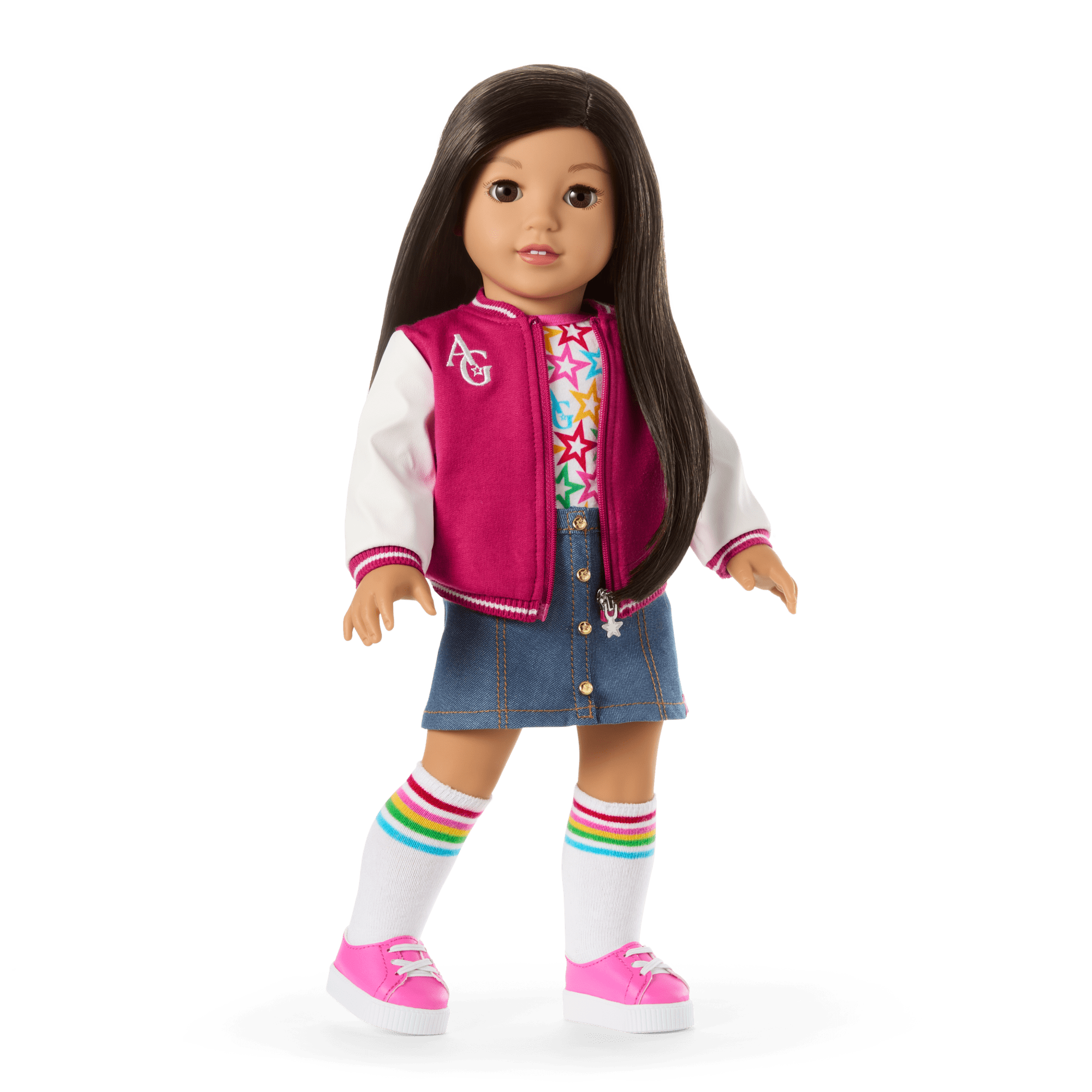 Truly Me™ 18-inch Doll #124 with straight black-brown hair - Image 2