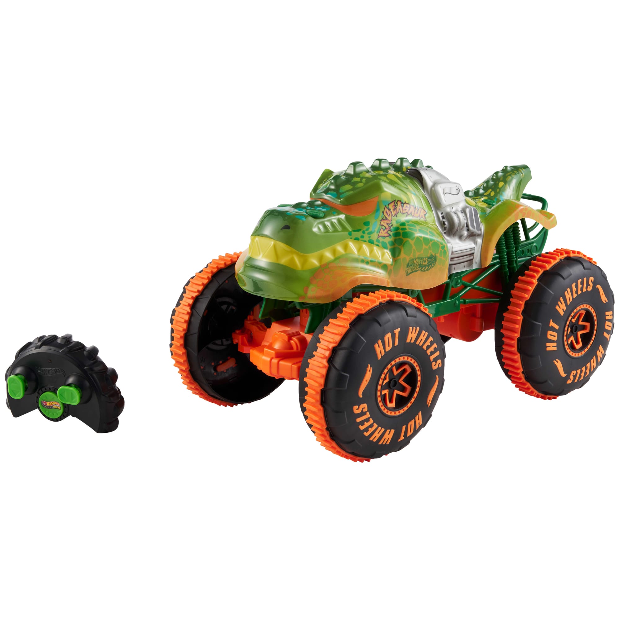 Hot Wheels Monster Trucks RC Rageasaur. Battery-Powered Remote-Control Toy Truck in 1:15 Scale - Image 2