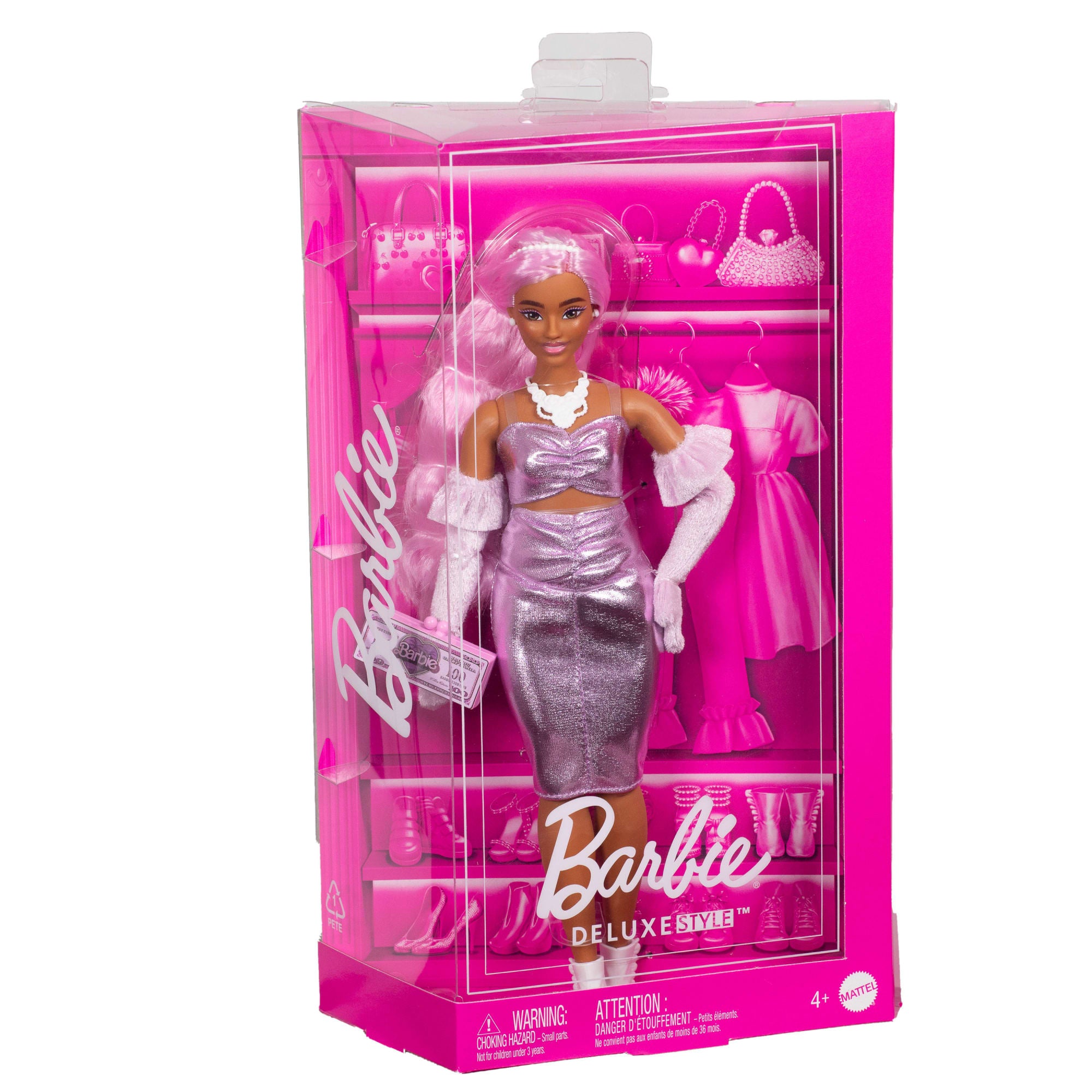 Barbie Style de Luxe Poupée 1. Robe Barbiecore. Cheveux Roses - Image 6