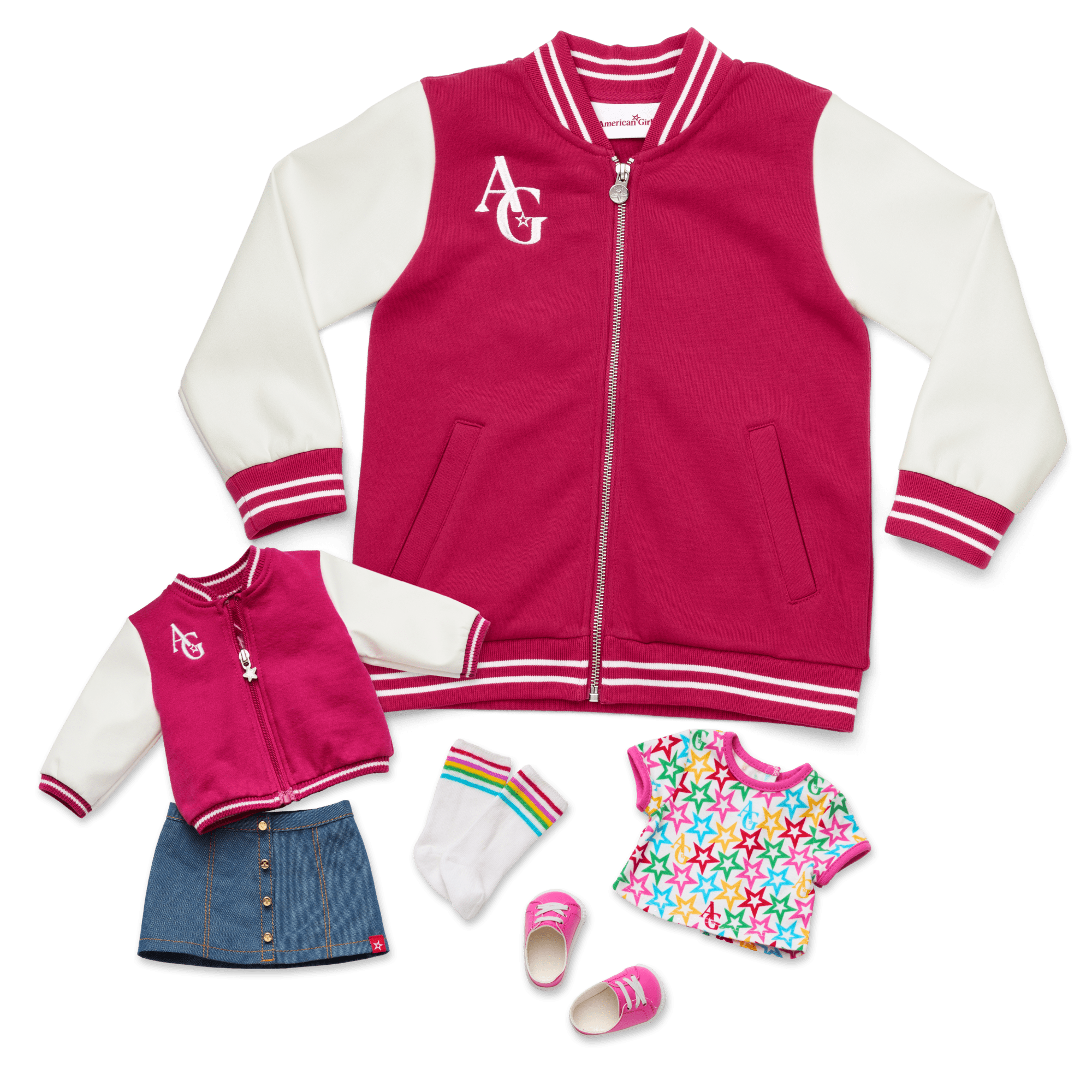 AG™ Star Squad Varsity Jacket for Adults & 18-inch Dolls - Image 2
