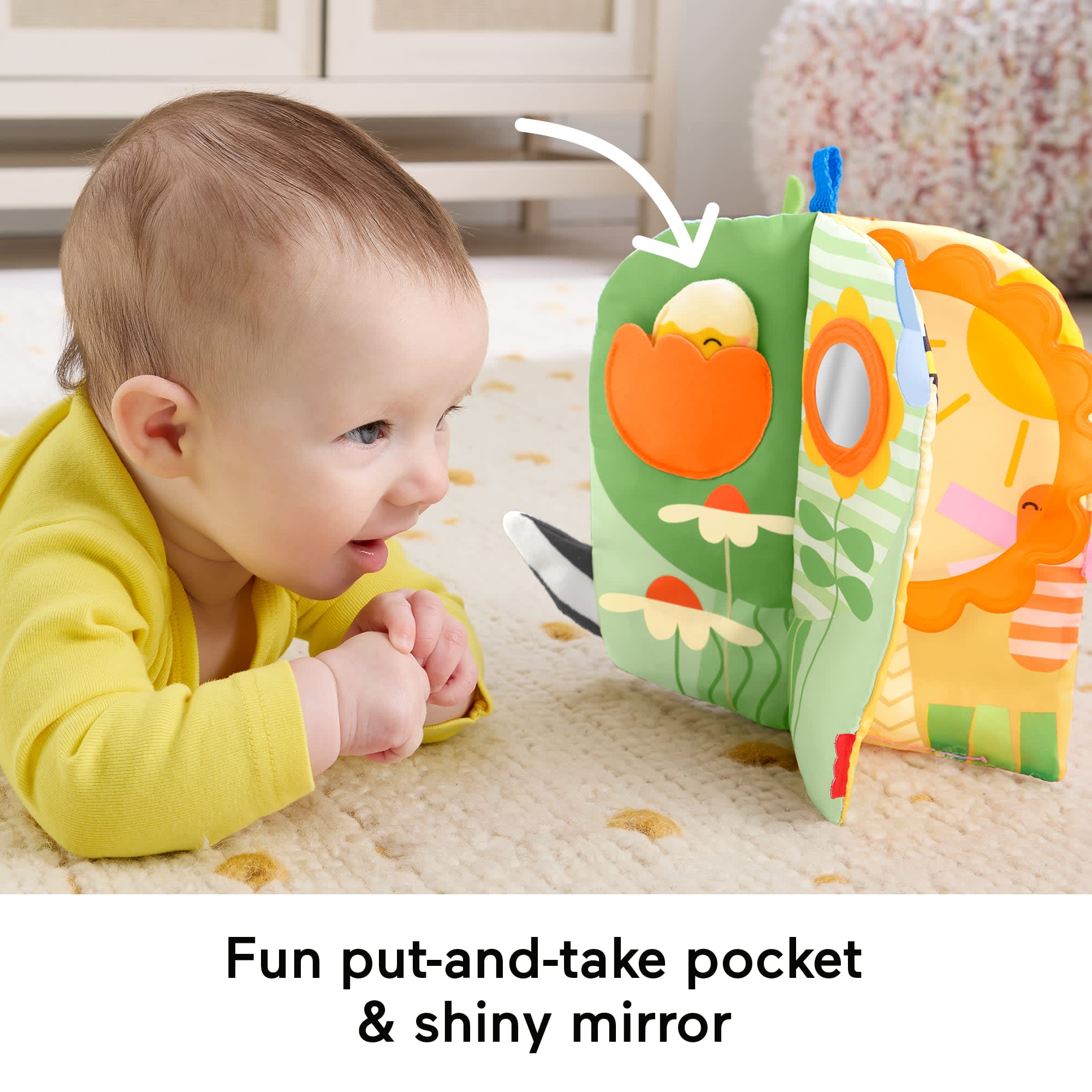 Fisher-Price Sensory Seasons Soft Book. Newborn Tummy Time Busy Activity For Baby Ages 0+ Months - Image 3