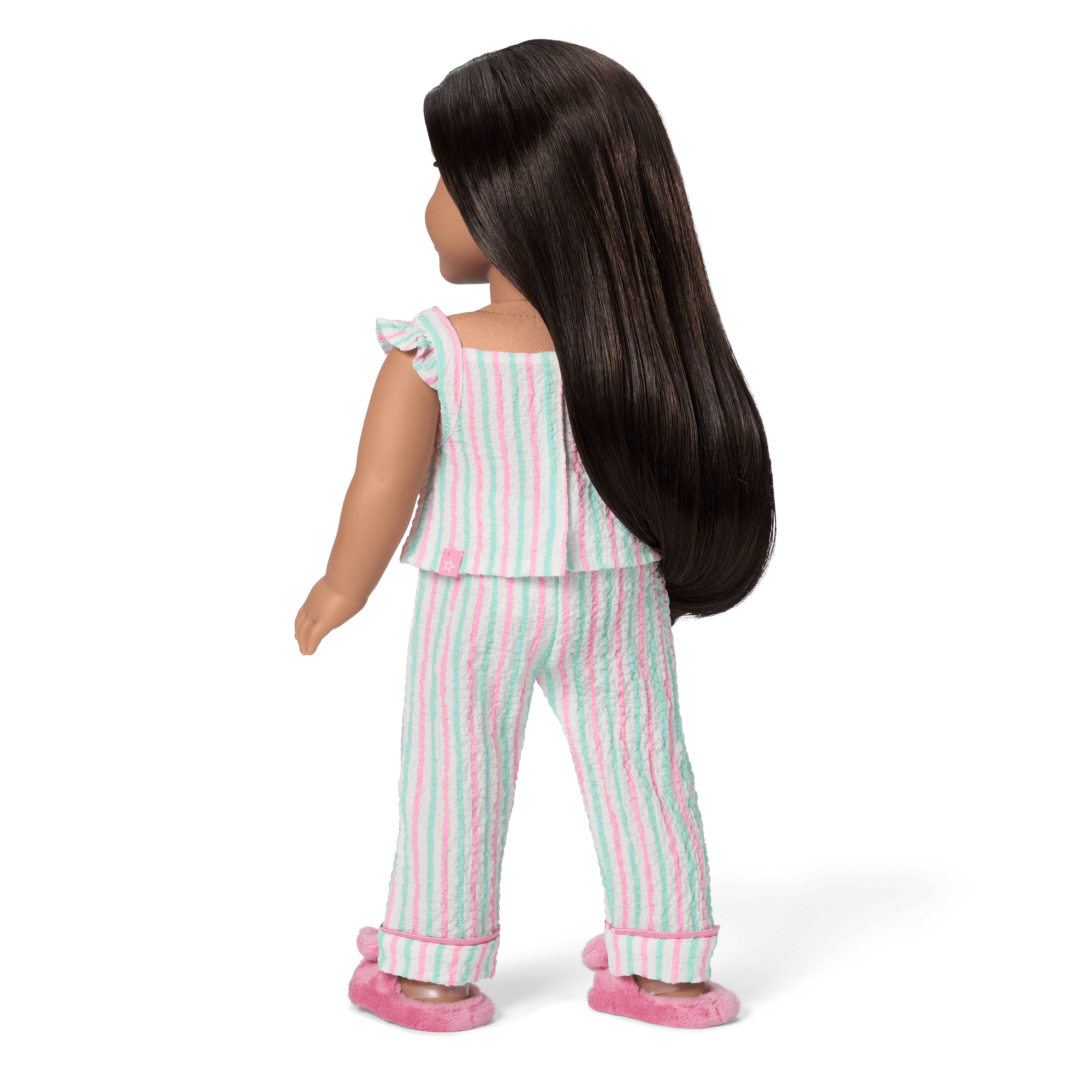 Raquel's™ Coastal Stripes Pajamas for Girls & 18-inch Dolls - Image 9